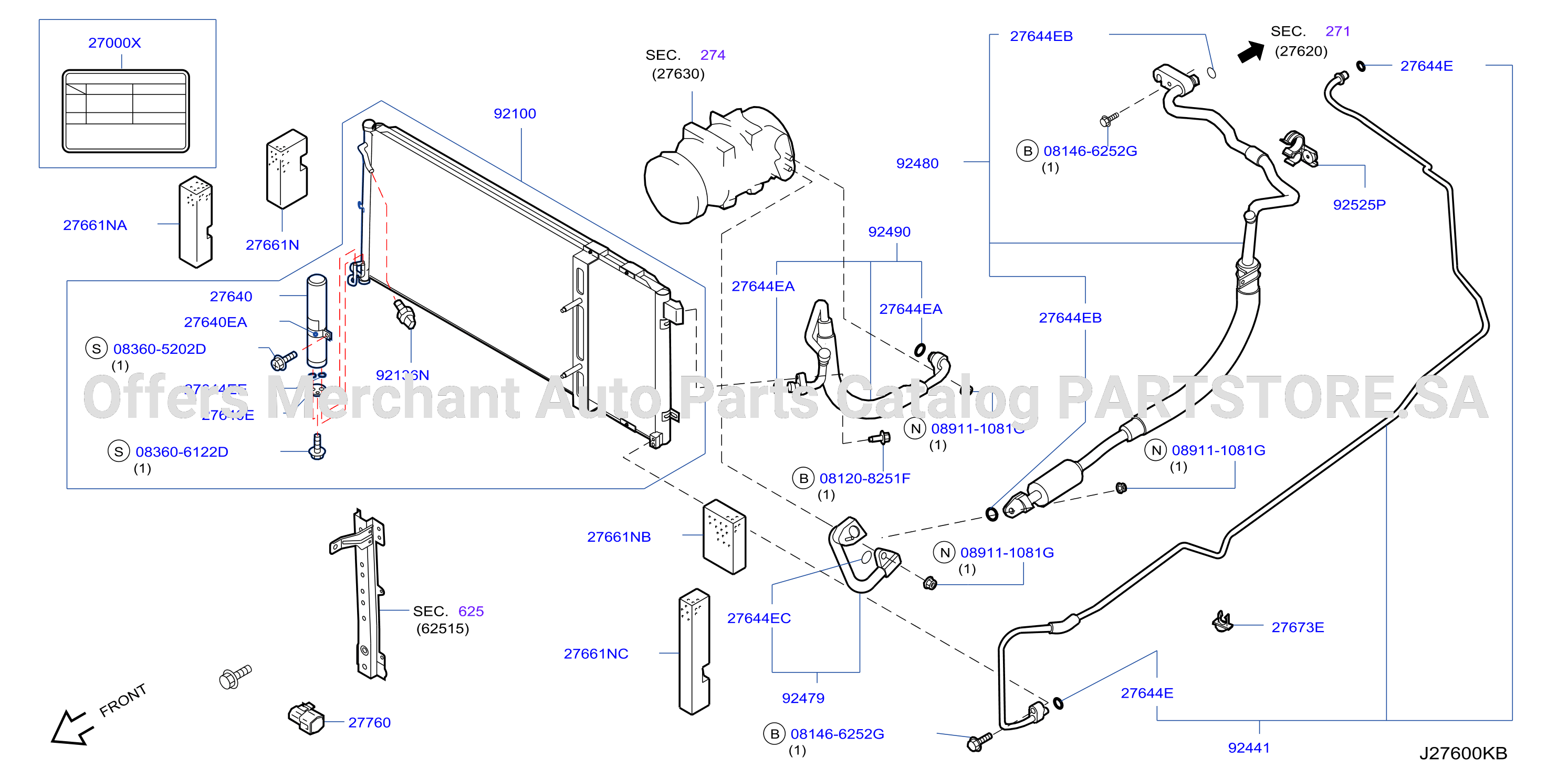 Condenser Liquid Tank Piping
