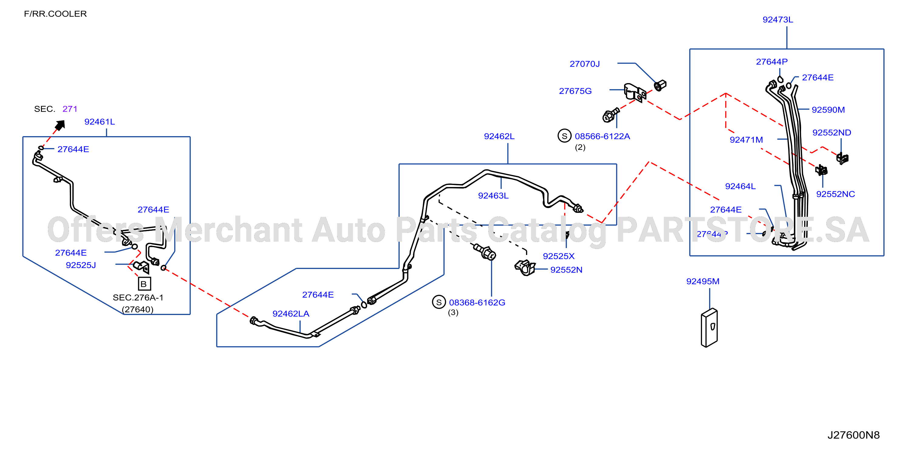 Condenser Liquid Tank Piping Piping Rear