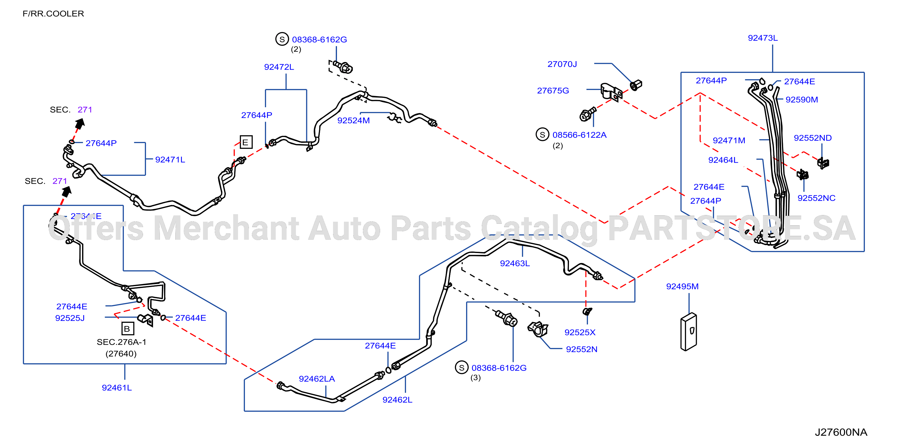 Condenser Liquid Tank Piping Piping Rear