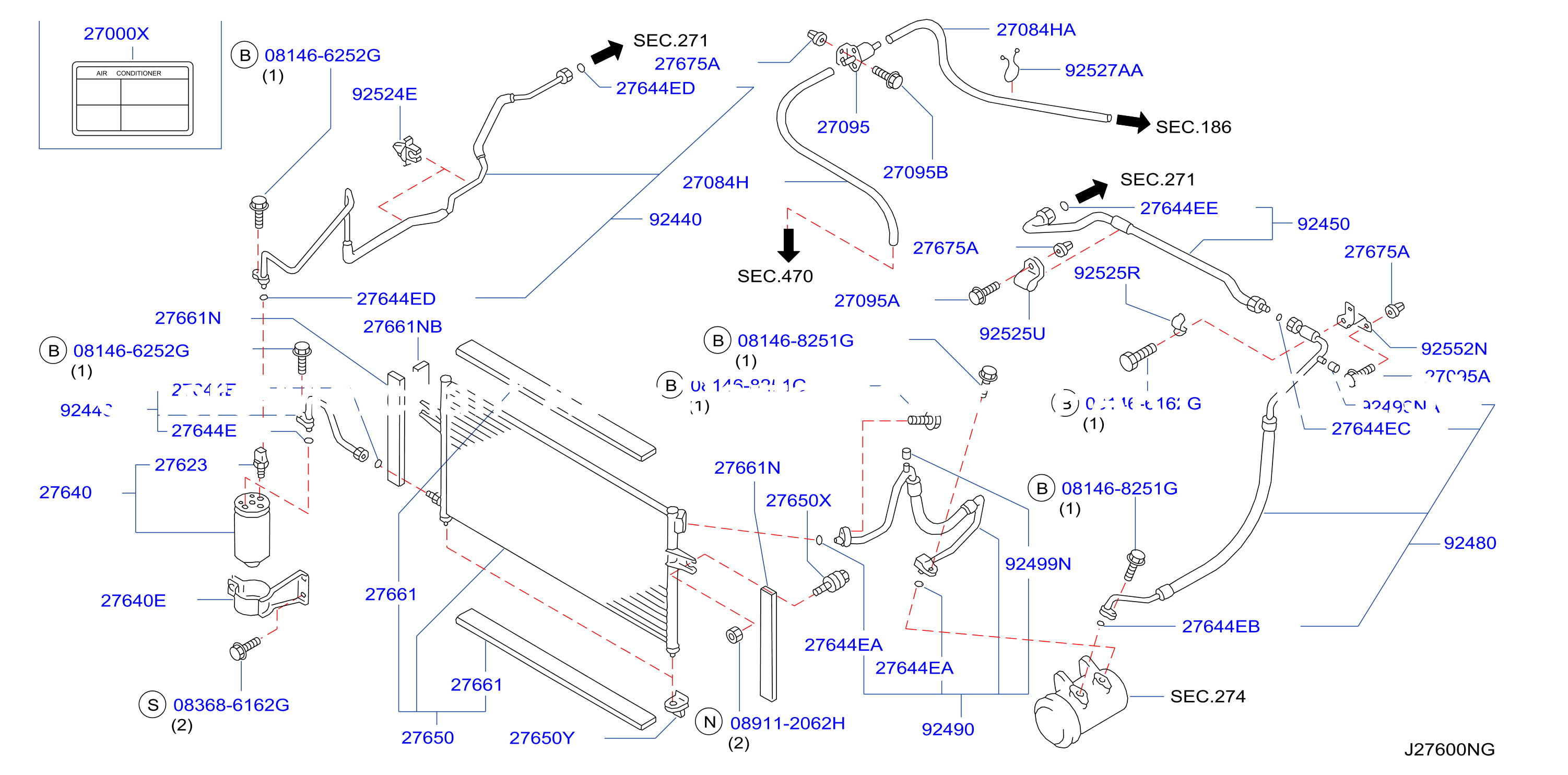 Condenser Liquid Tank Piping