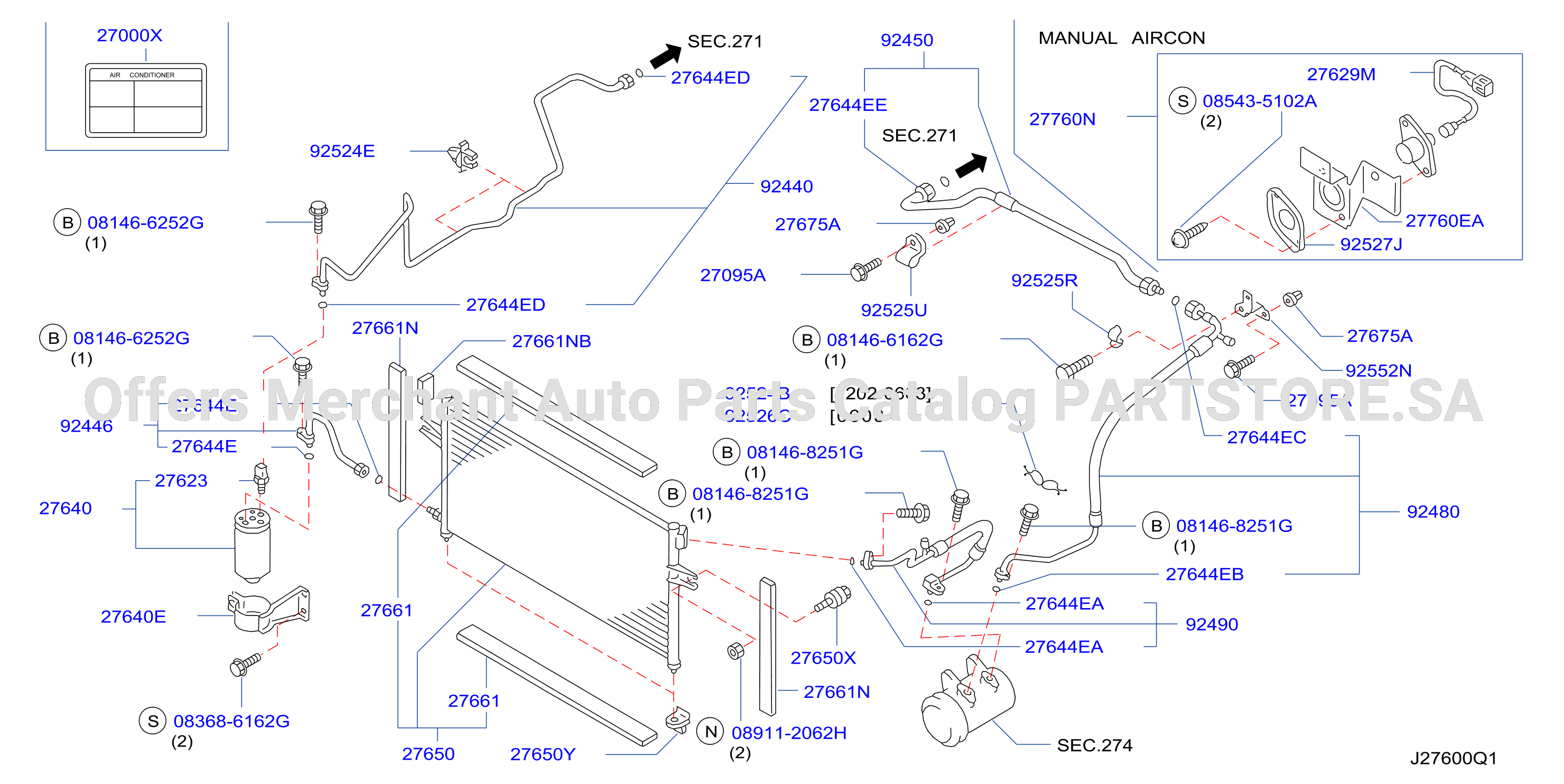 Condenser Liquid Tank Piping