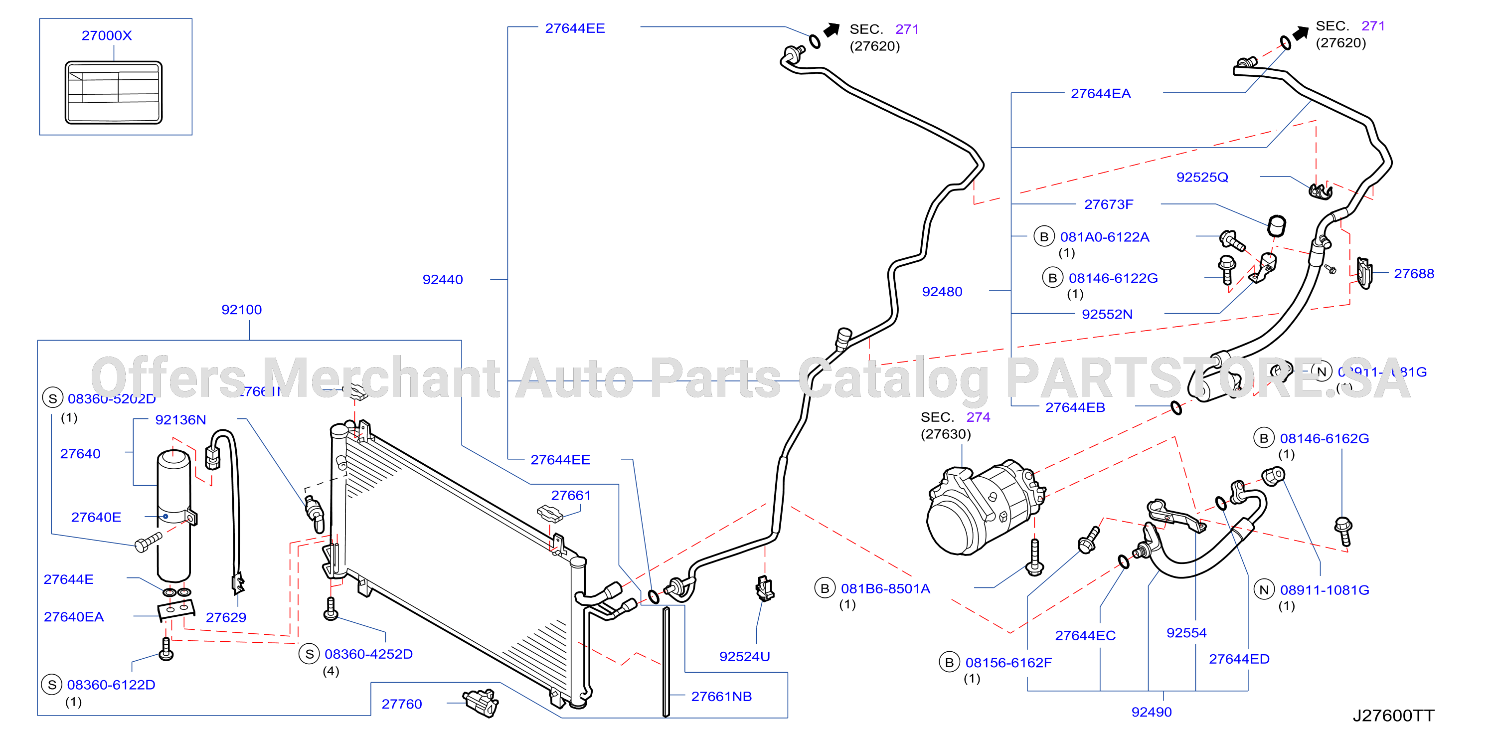 Condenser Liquid Tank Piping