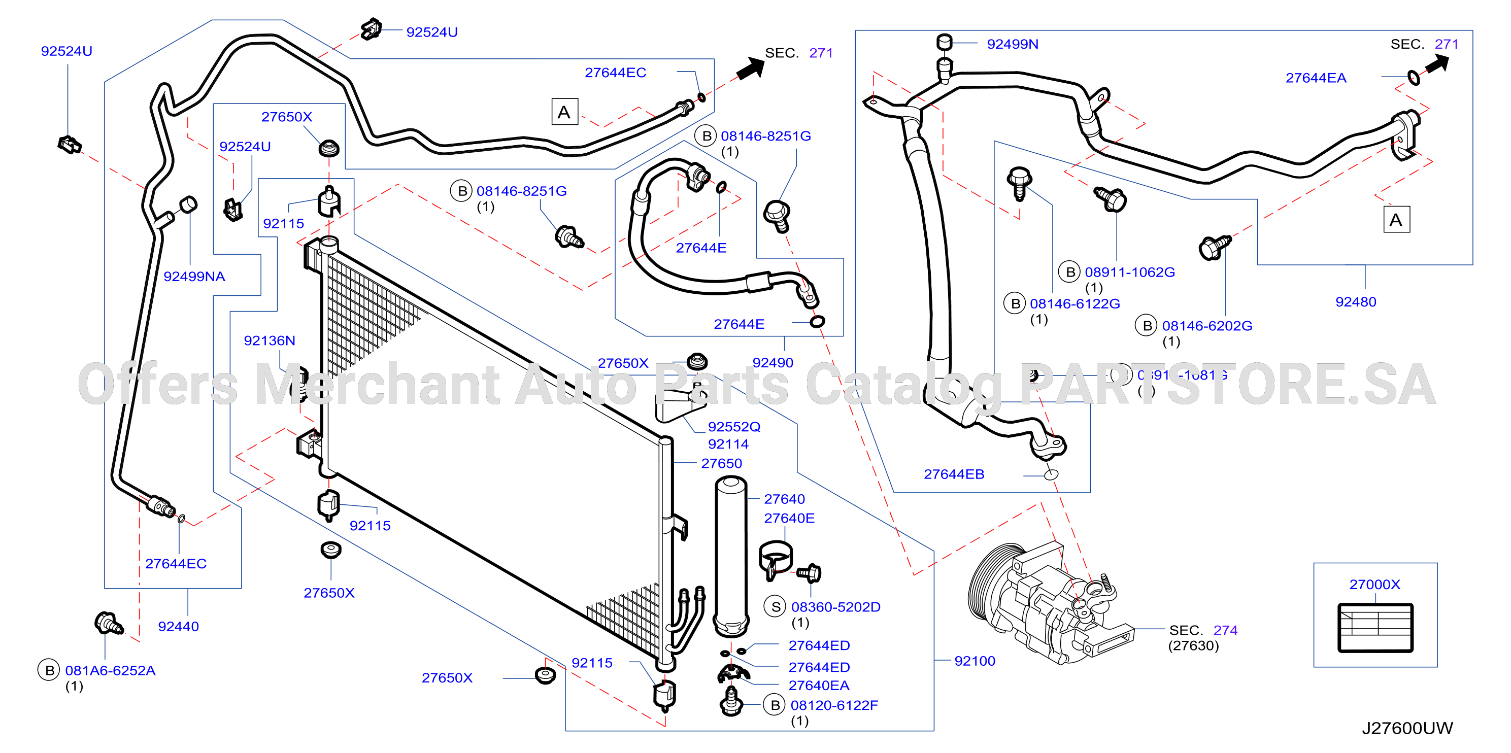 Condenser Liquid Tank Piping
