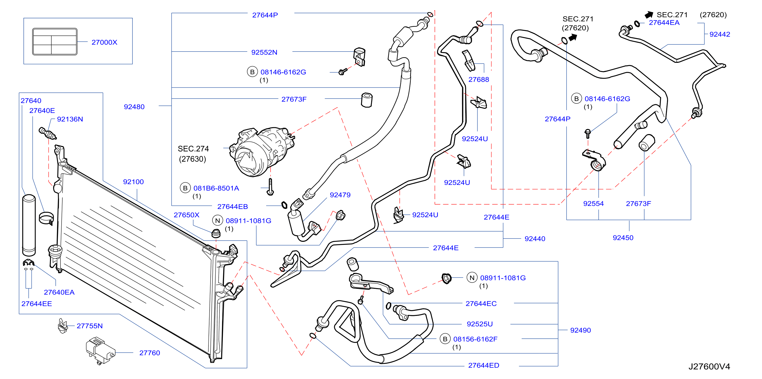 Condenser Liquid Tank Piping