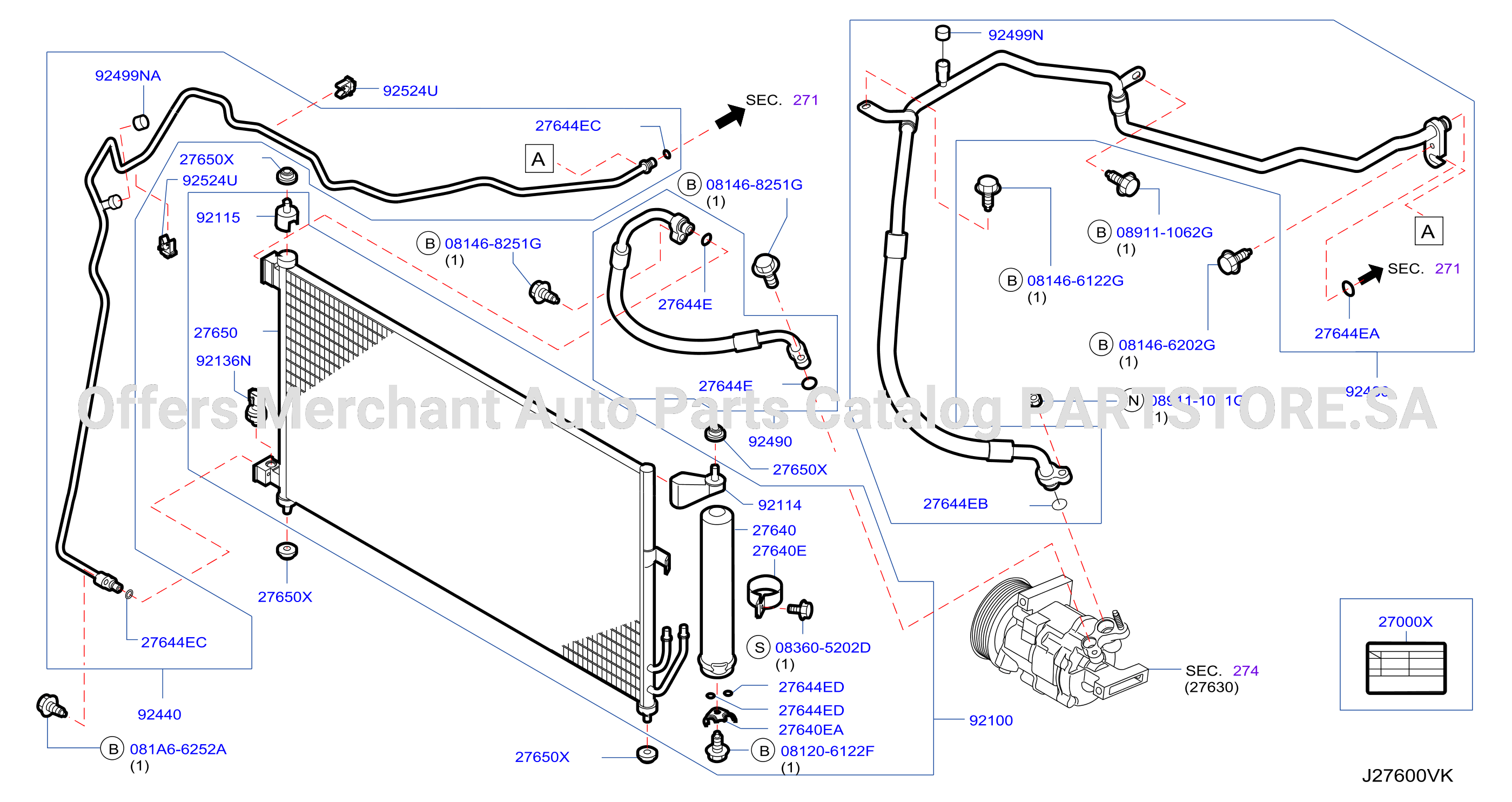 Condenser Liquid Tank Piping