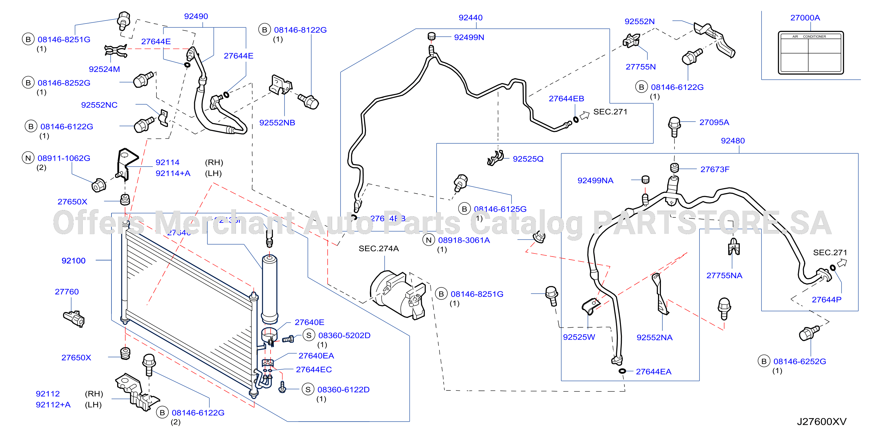 Condenser Liquid Tank Piping
