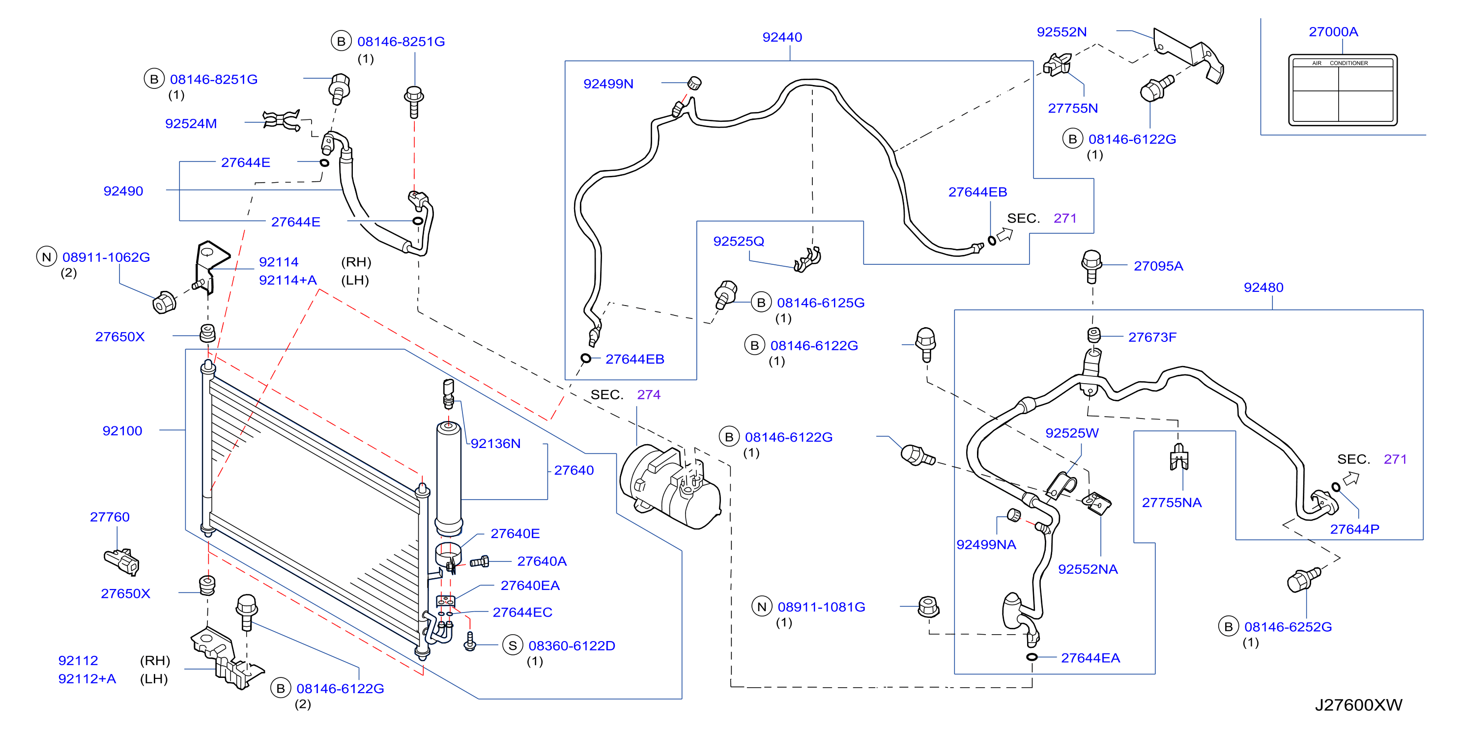 Condenser Liquid Tank Piping