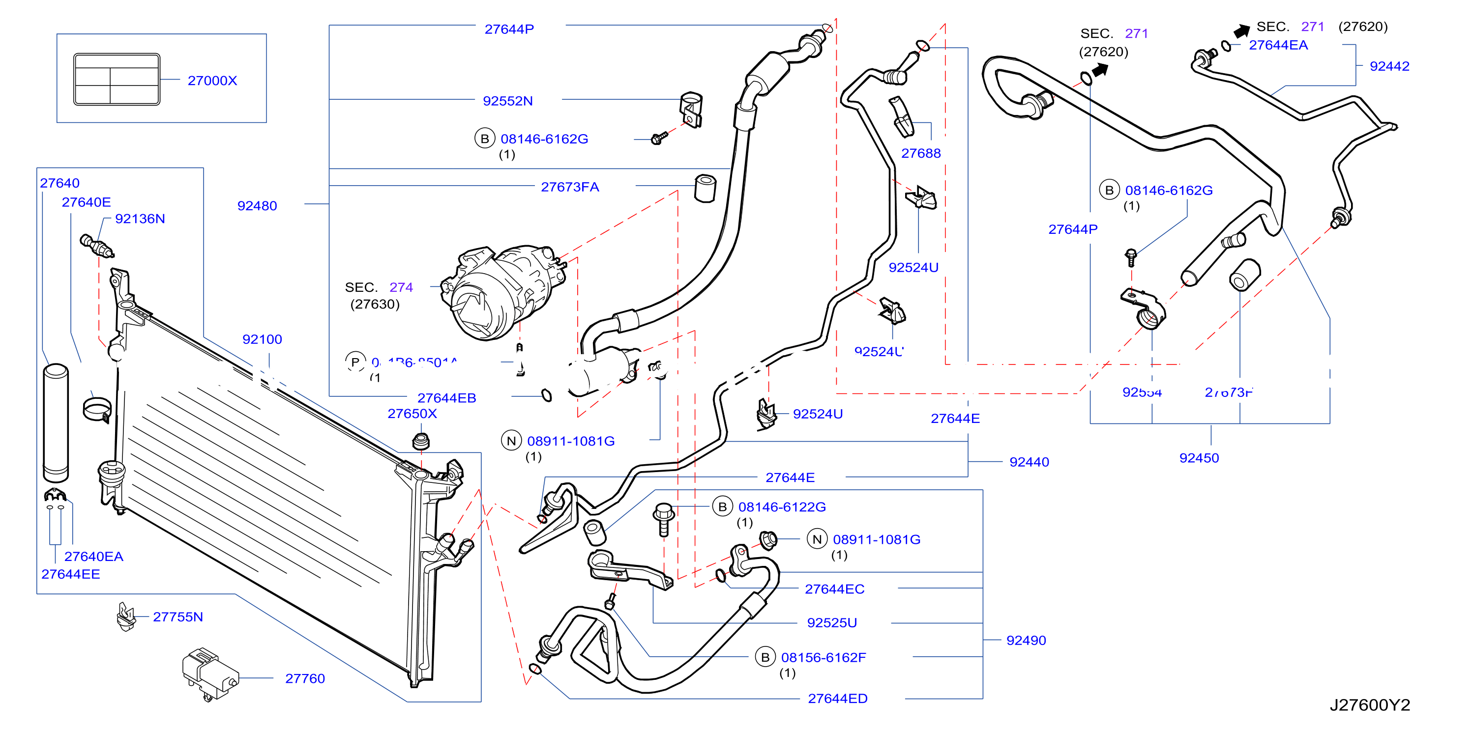 Condenser Liquid Tank Piping