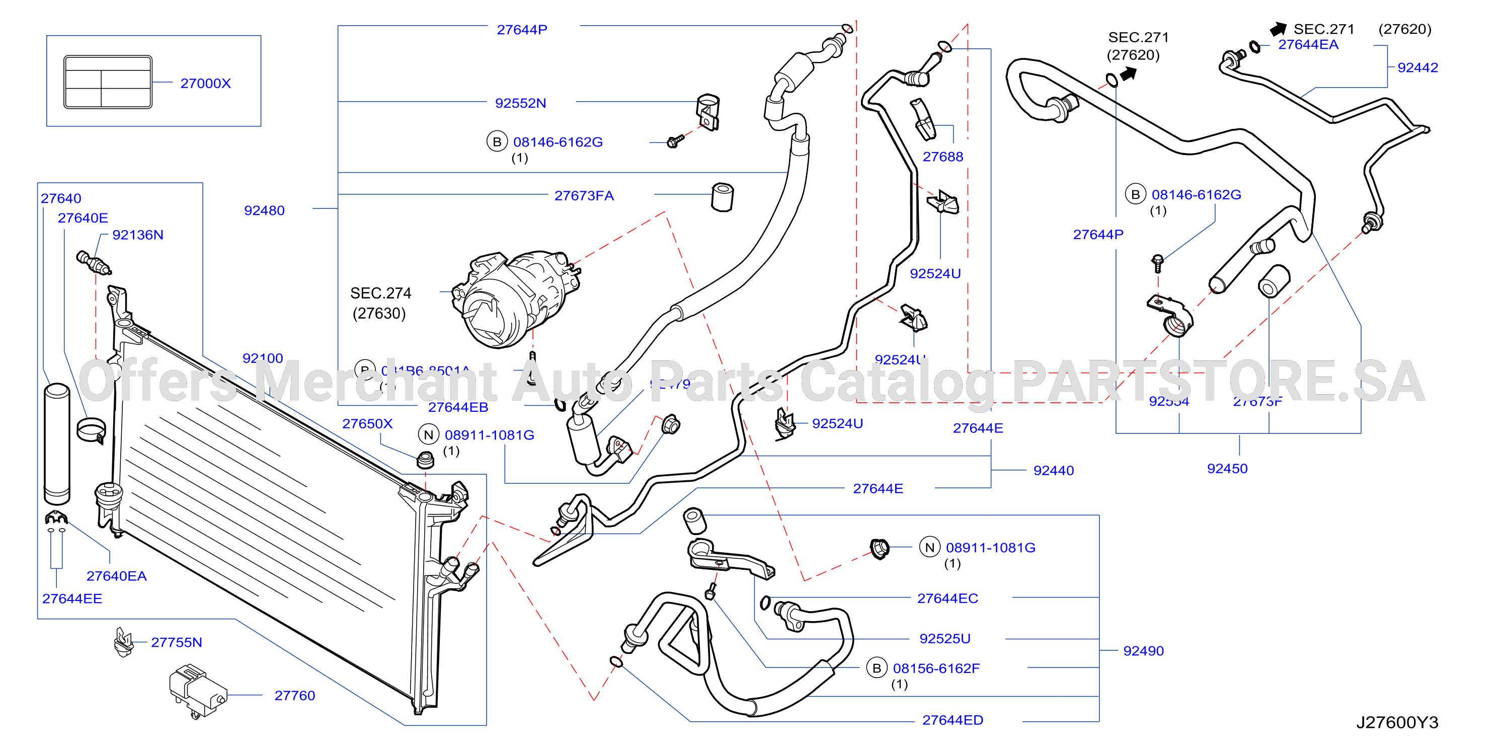 Condenser Liquid Tank Piping