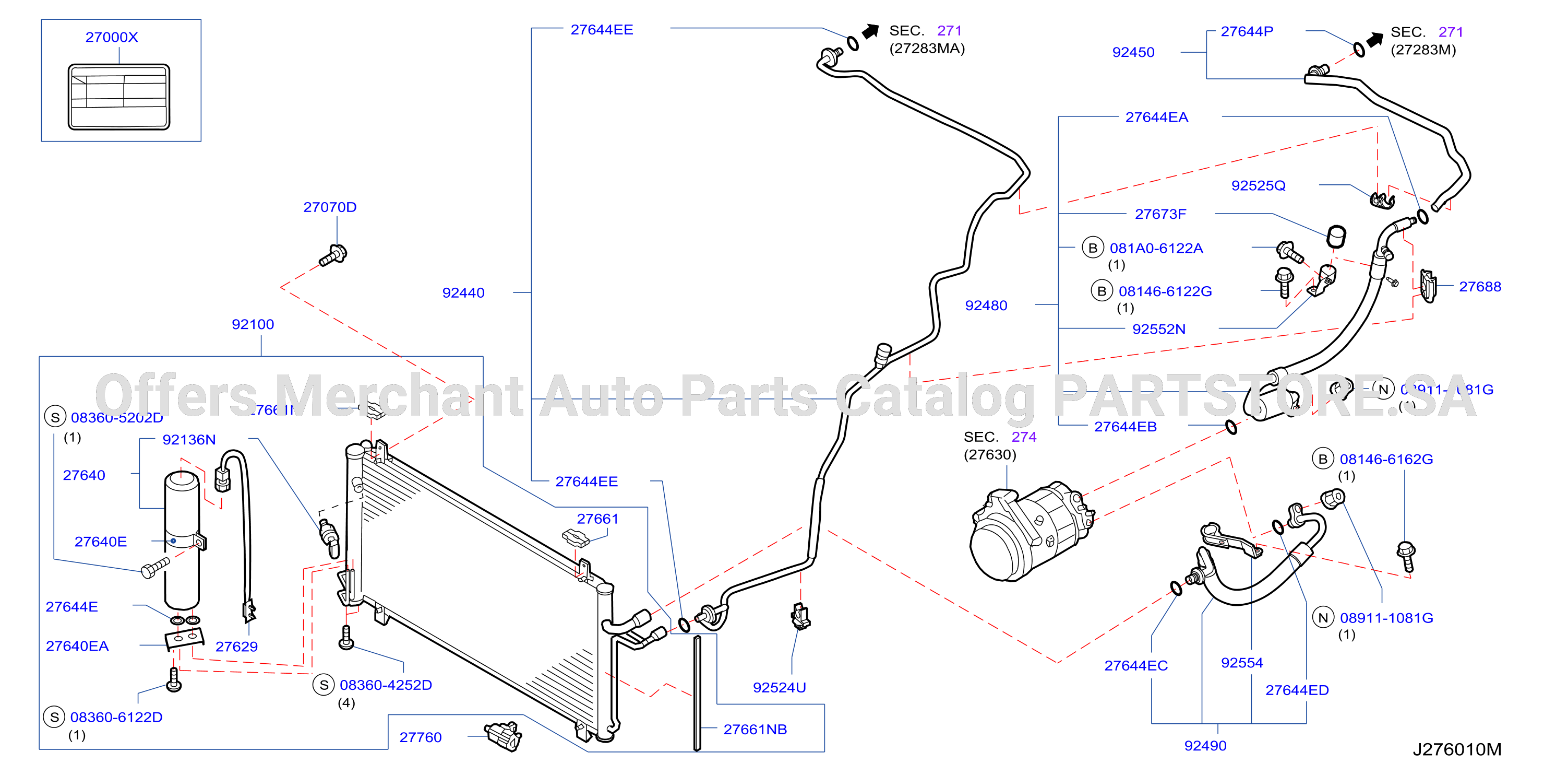 Condenser Liquid Tank Piping