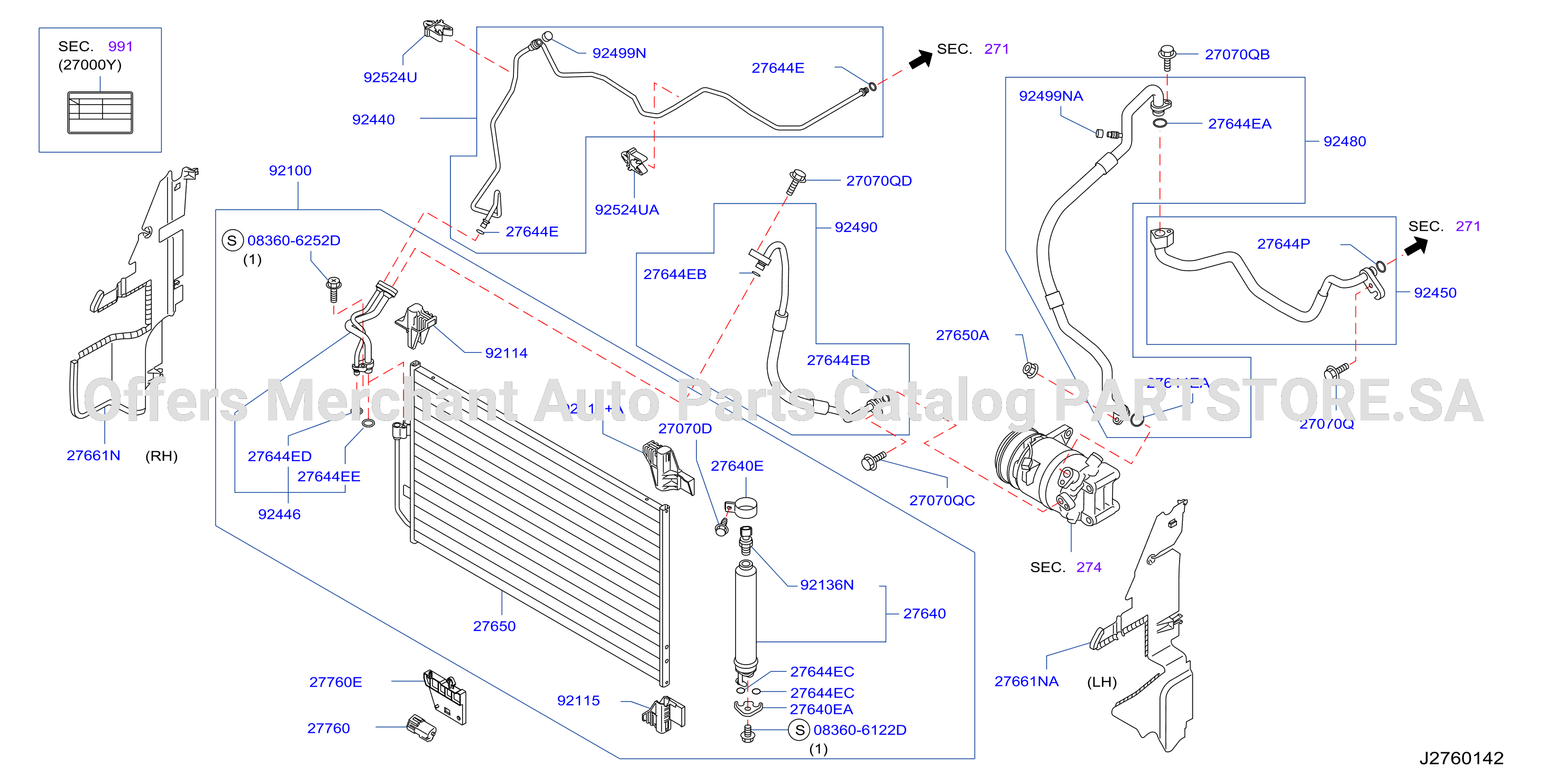 Condenser Liquid Tank Piping