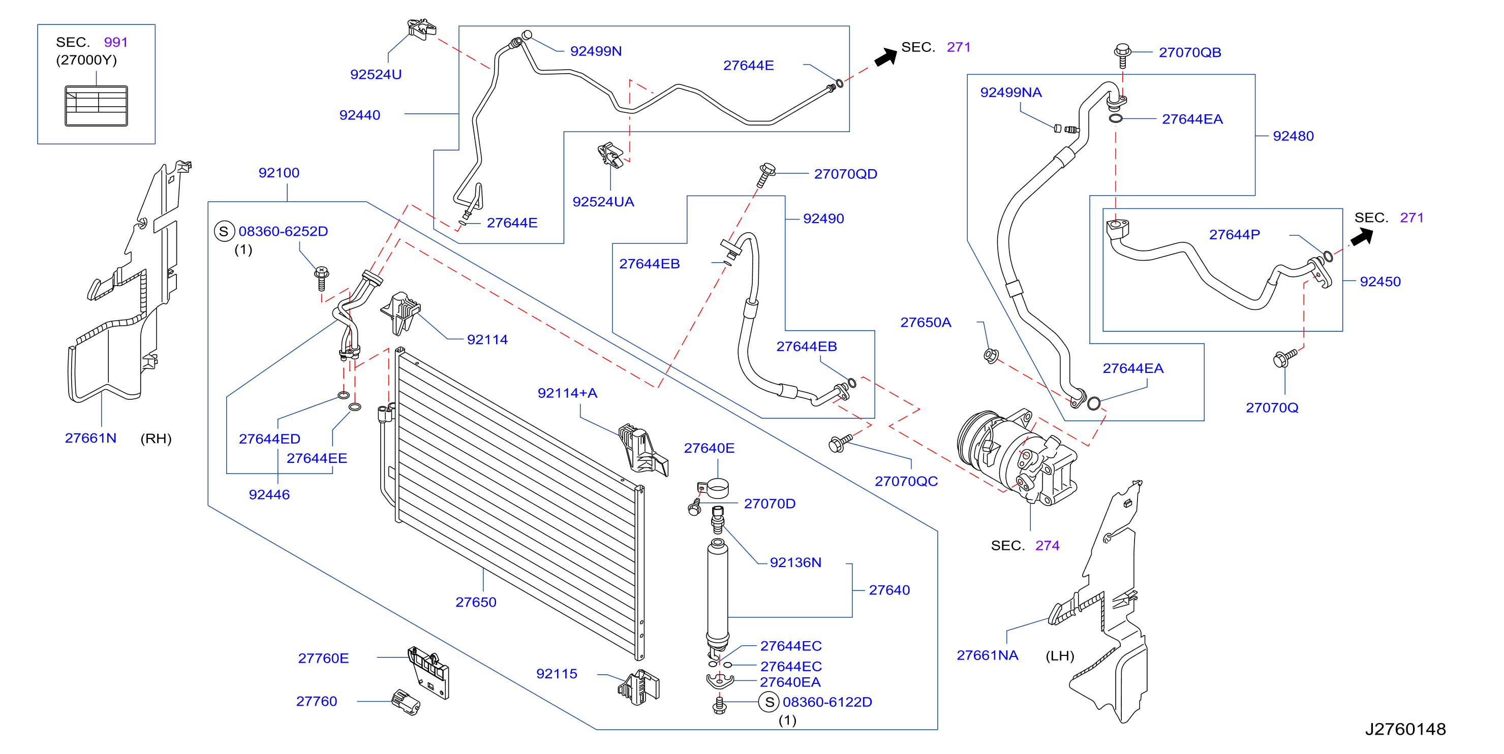 Condenser Liquid Tank Piping
