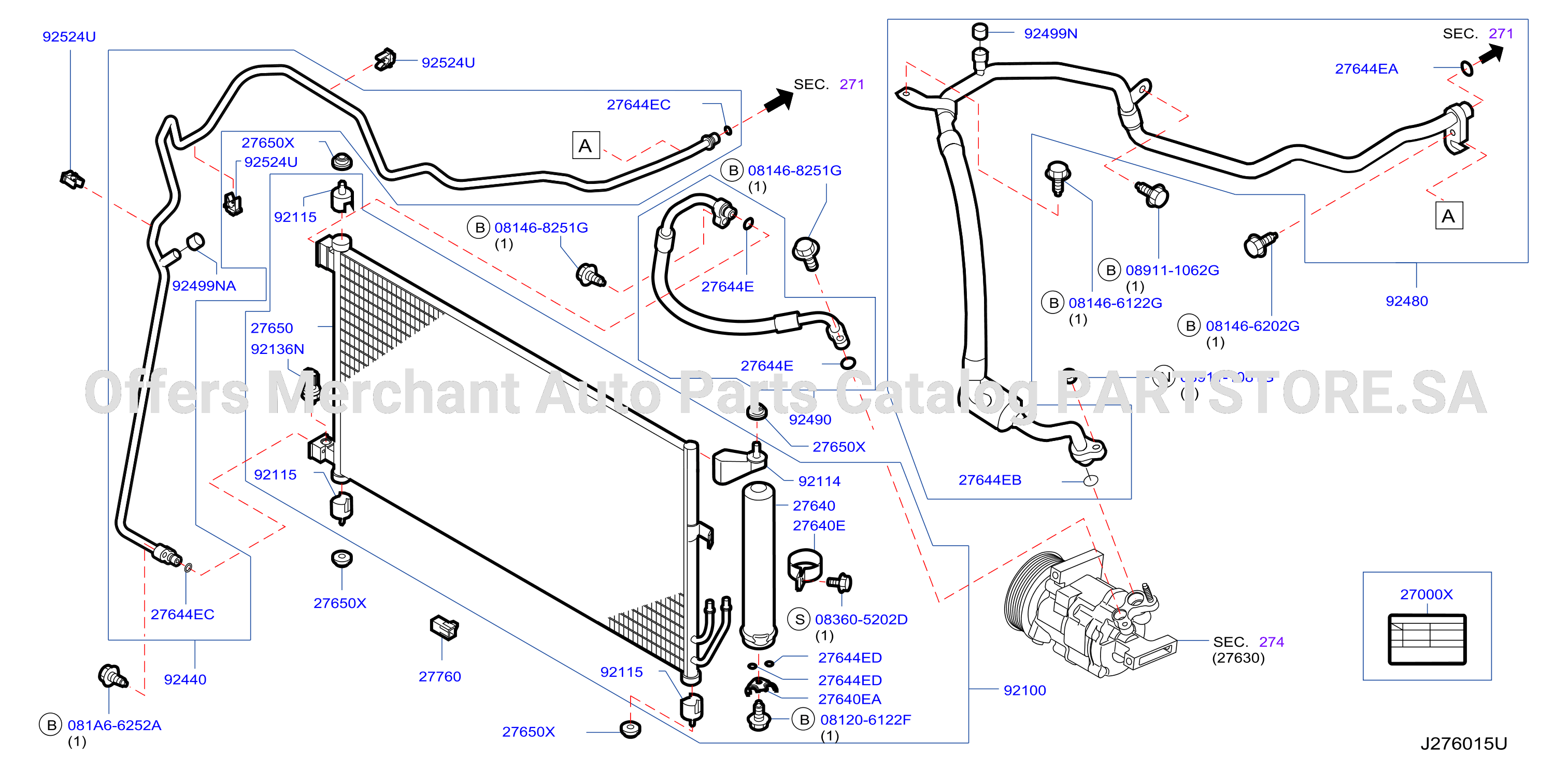 Condenser Liquid Tank Piping