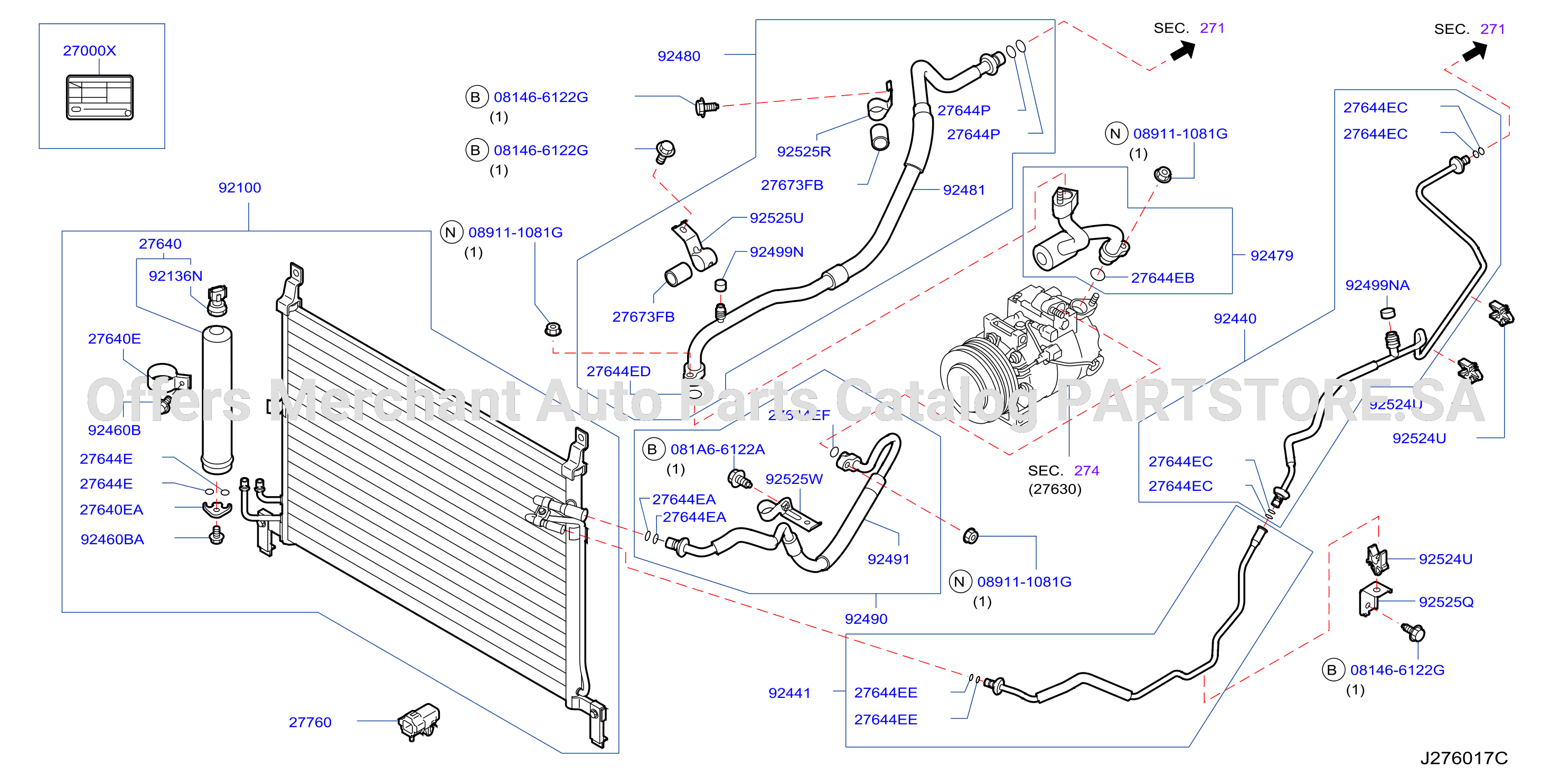 Condenser Liquid Tank Piping