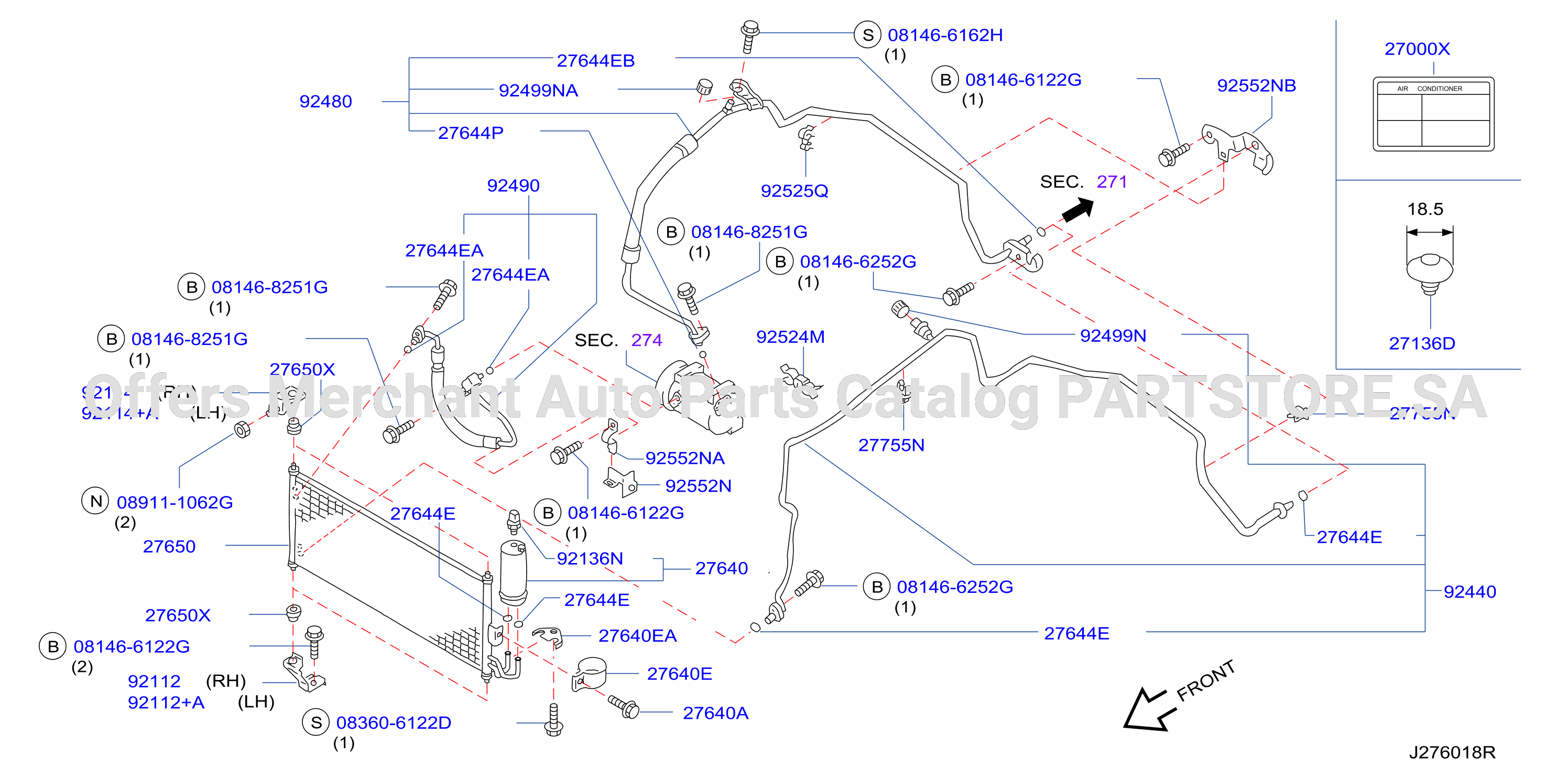 Condenser Liquid Tank Piping