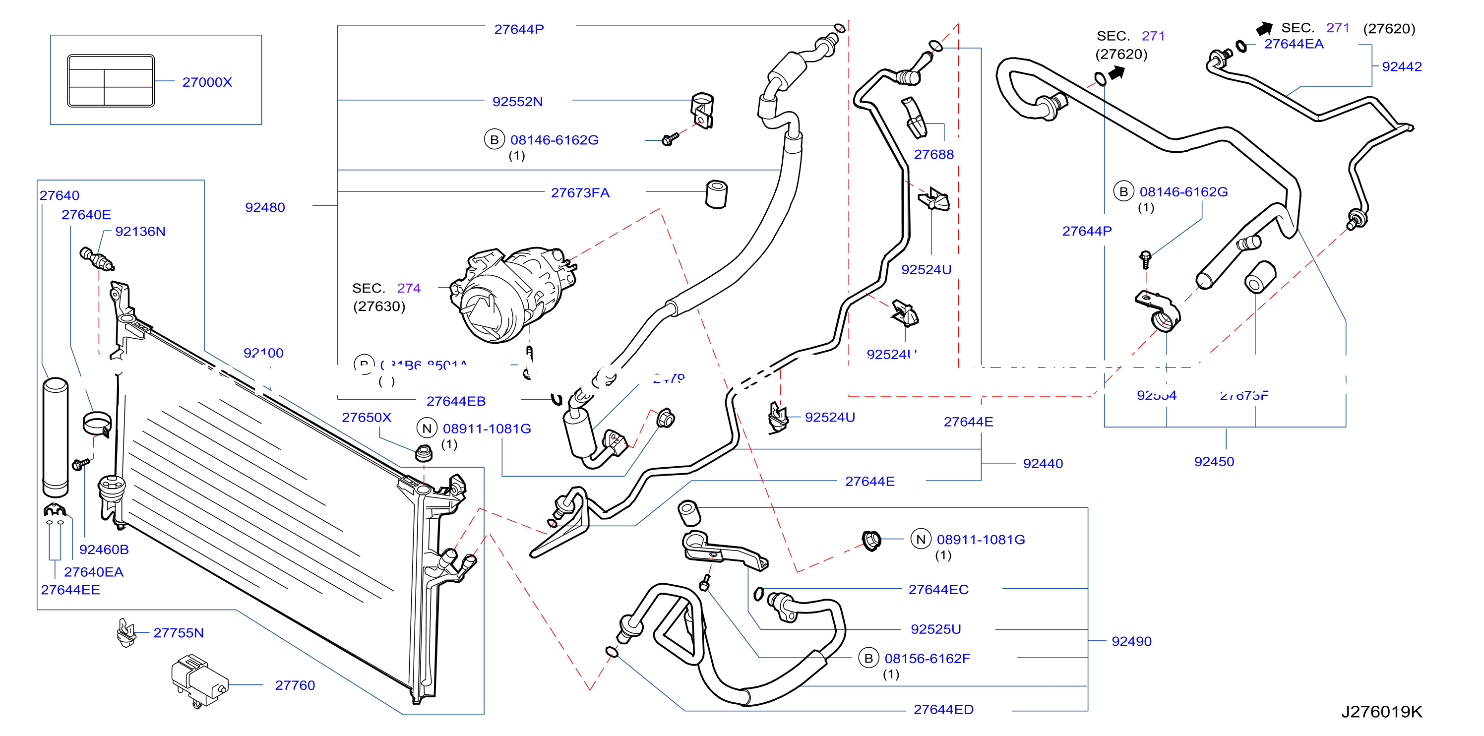 Condenser Liquid Tank Piping
