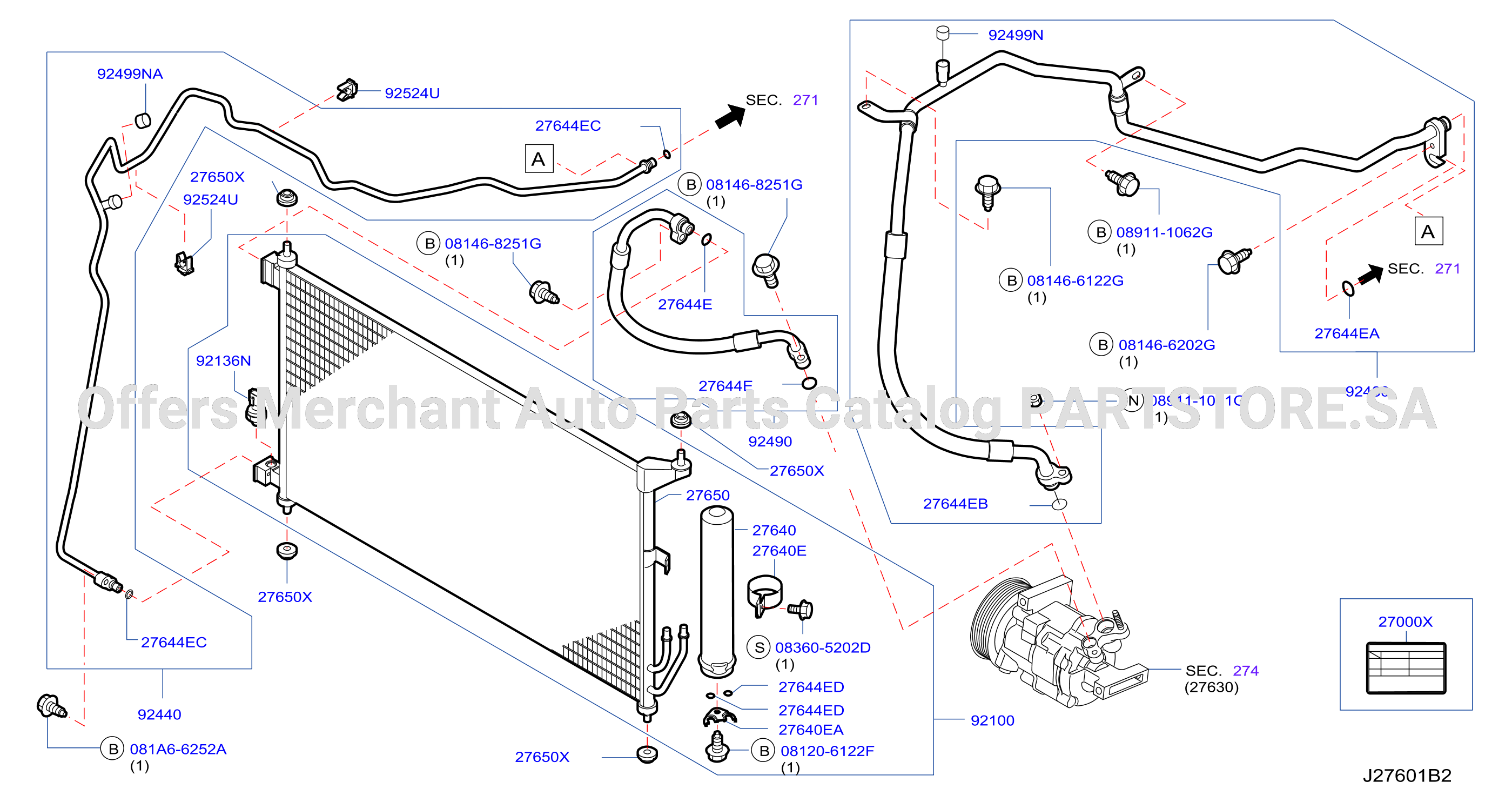 Condenser Liquid Tank Piping