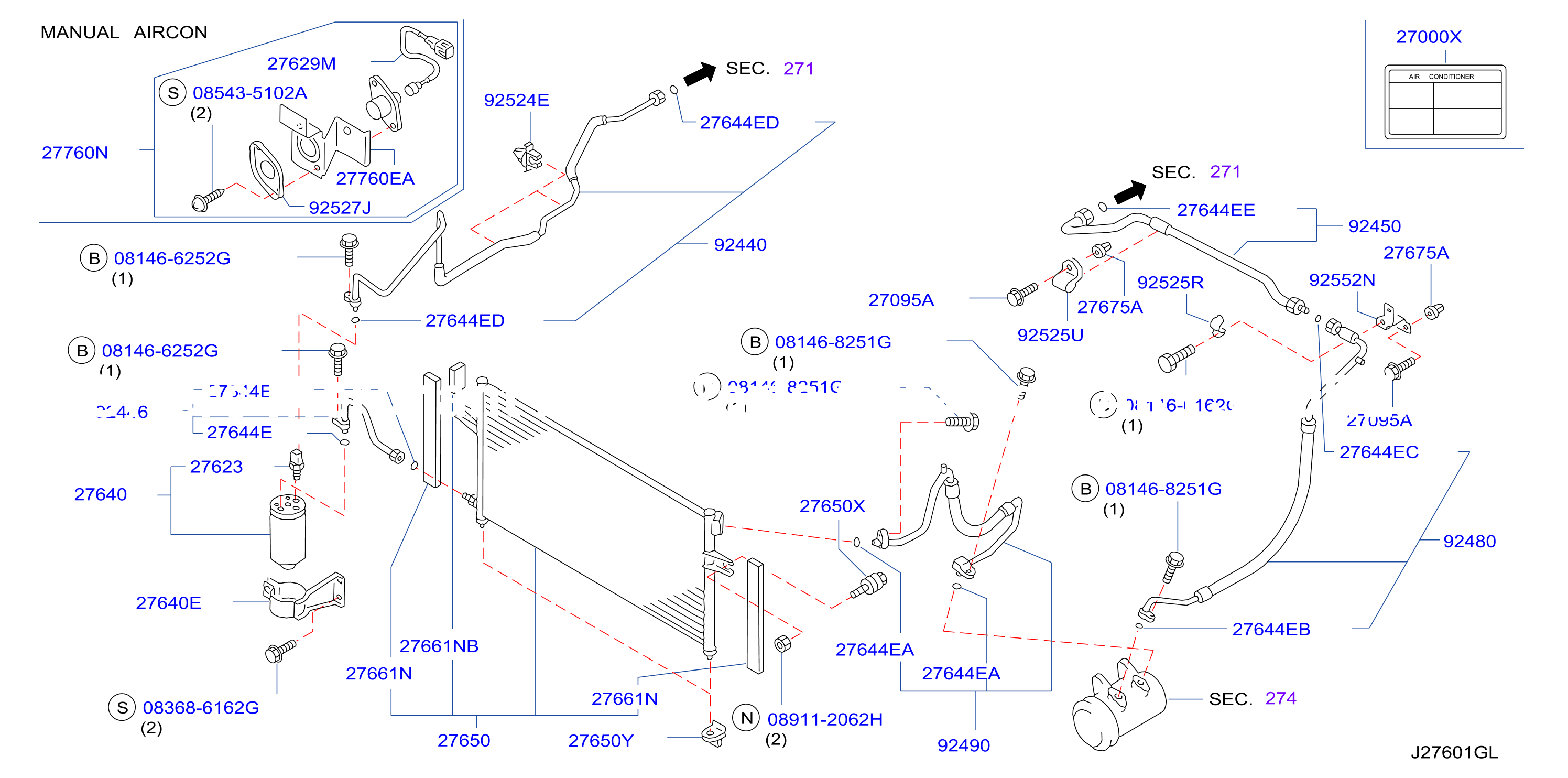 Condenser Liquid Tank Piping