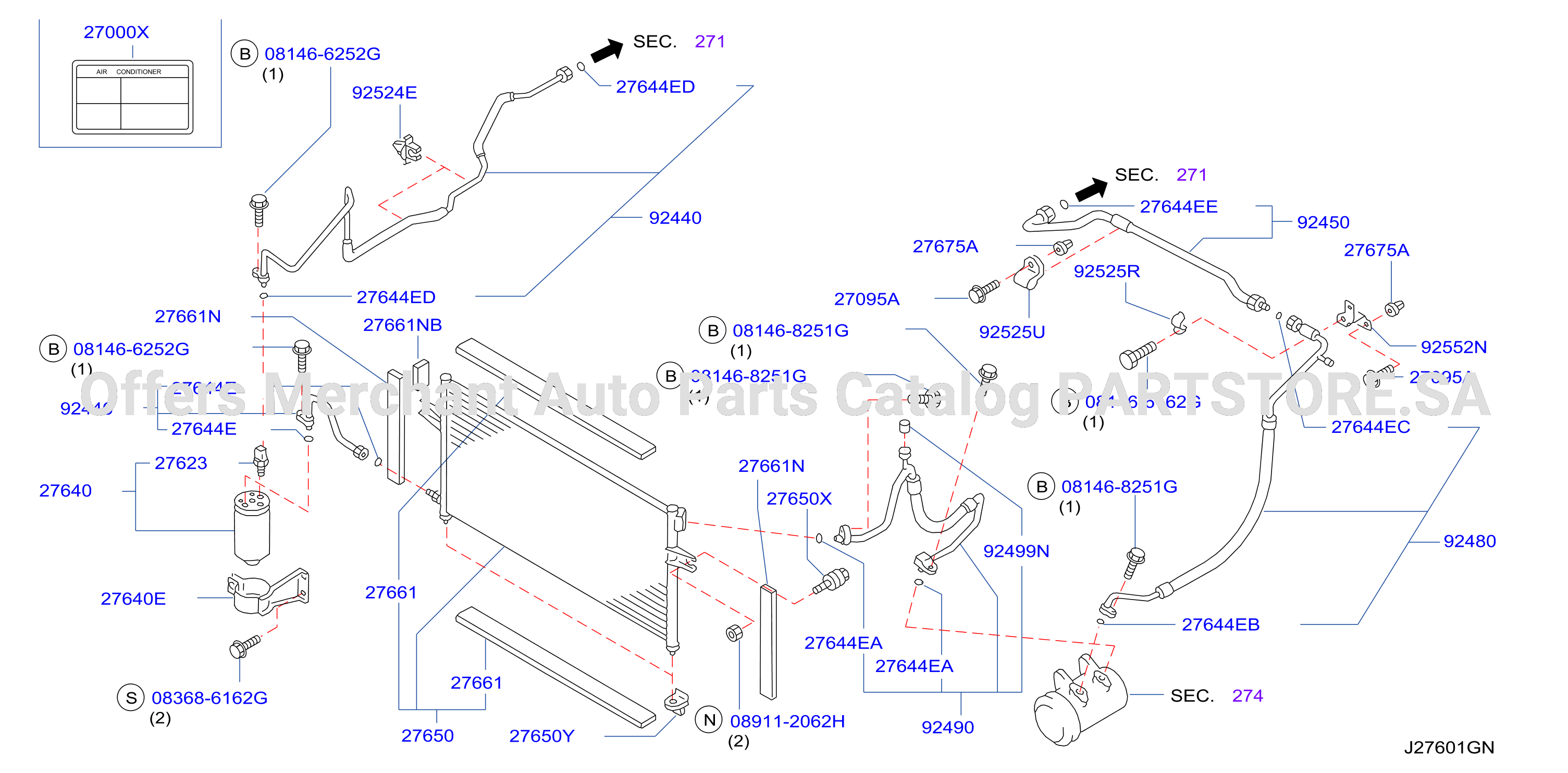 Condenser Liquid Tank Piping