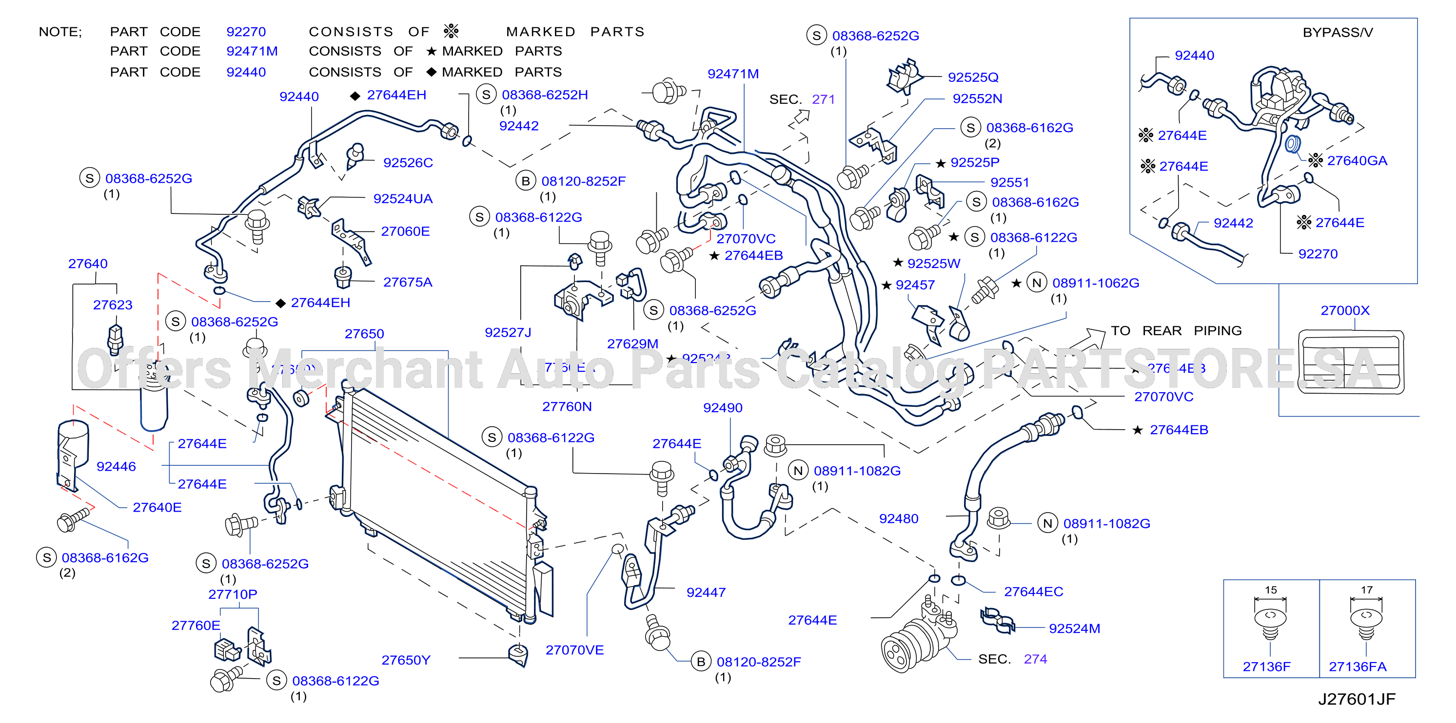 Condenser Liquid Tank Piping Front Piping