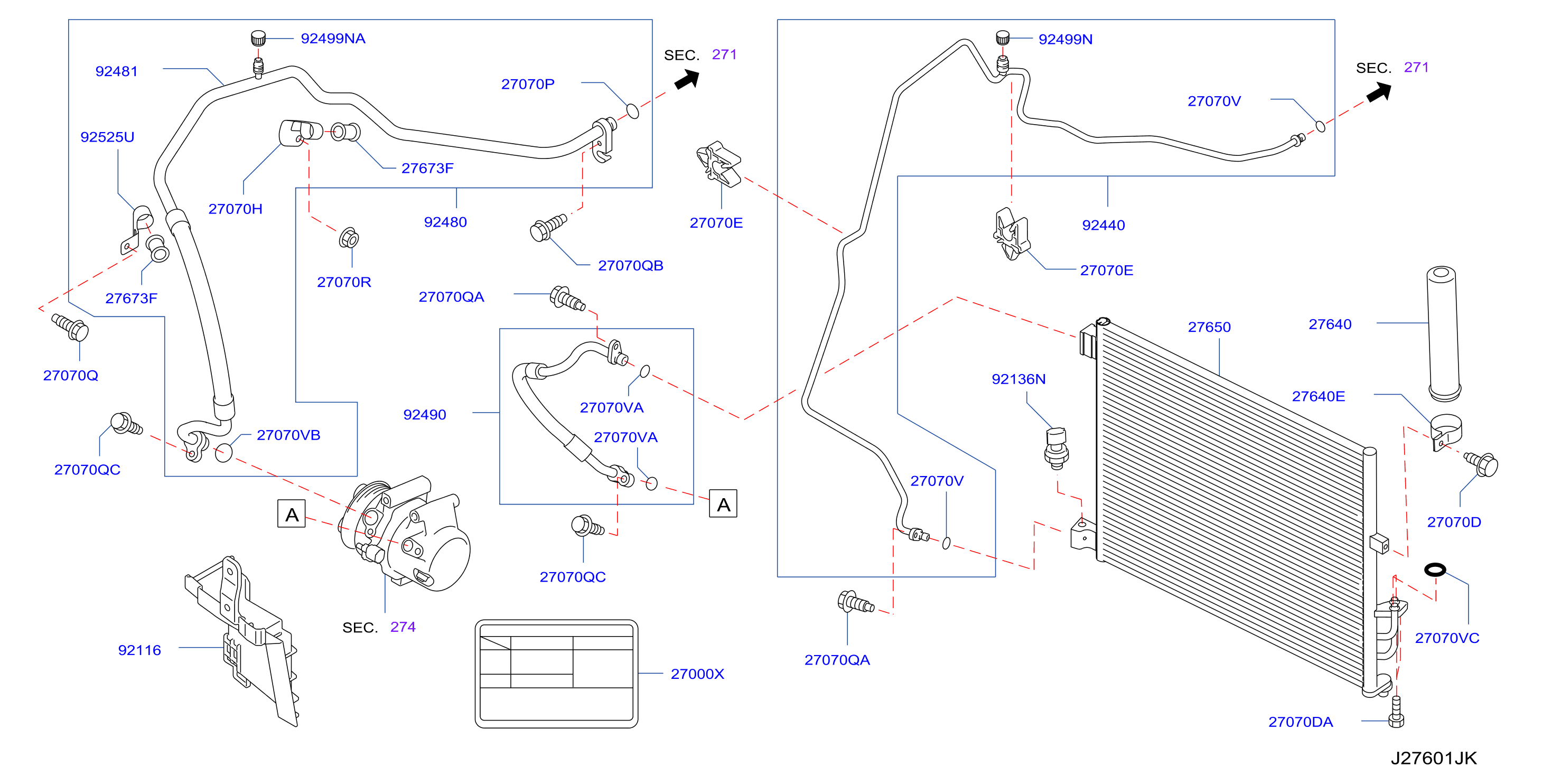 Condenser Liquid Tank Piping Base Mid