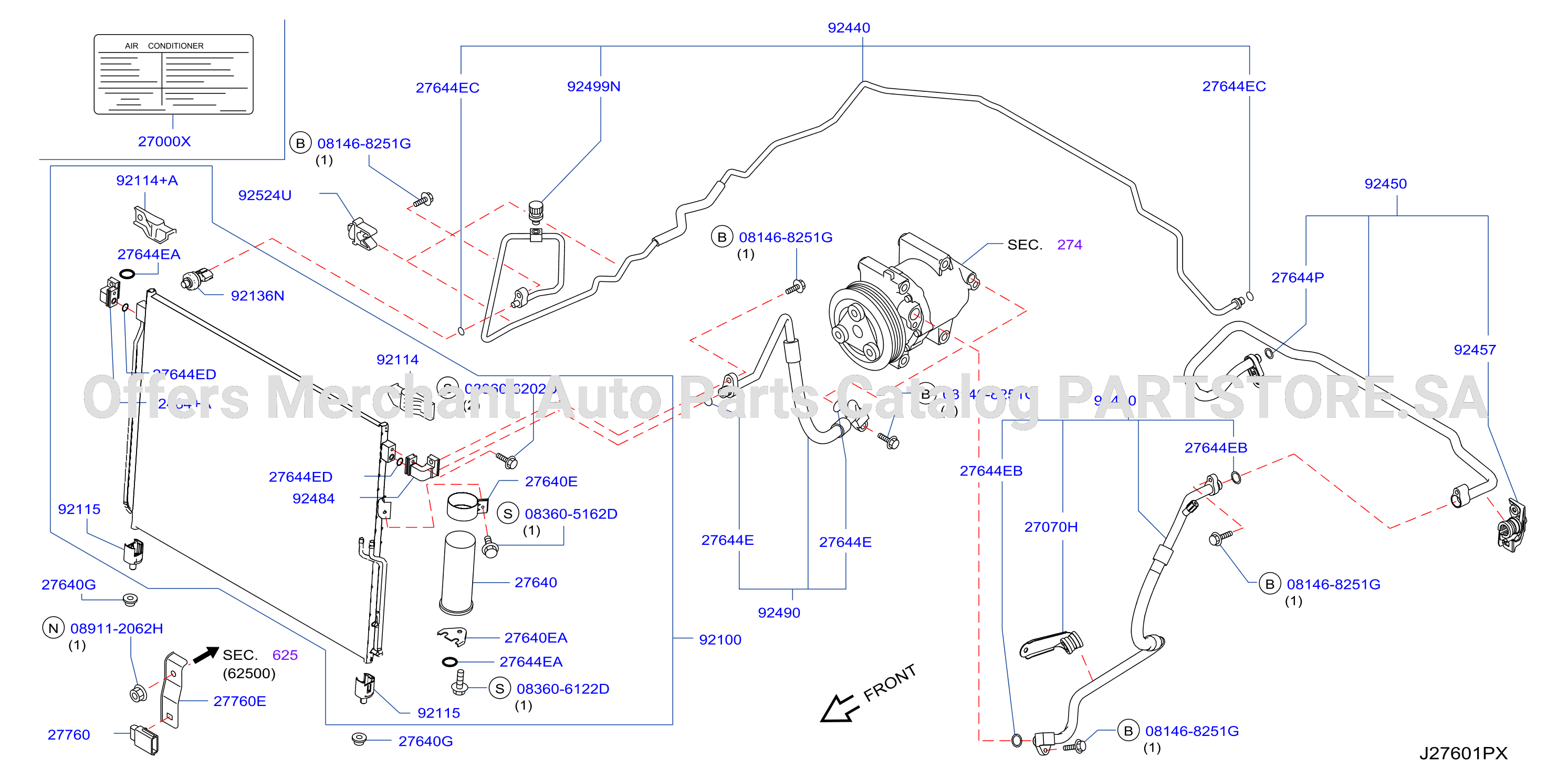 Condenser Liquid Tank Piping