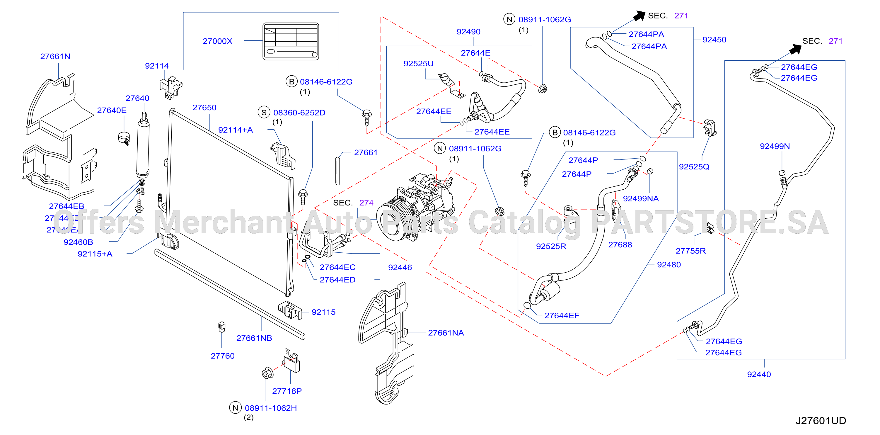Condenser Liquid Tank Piping