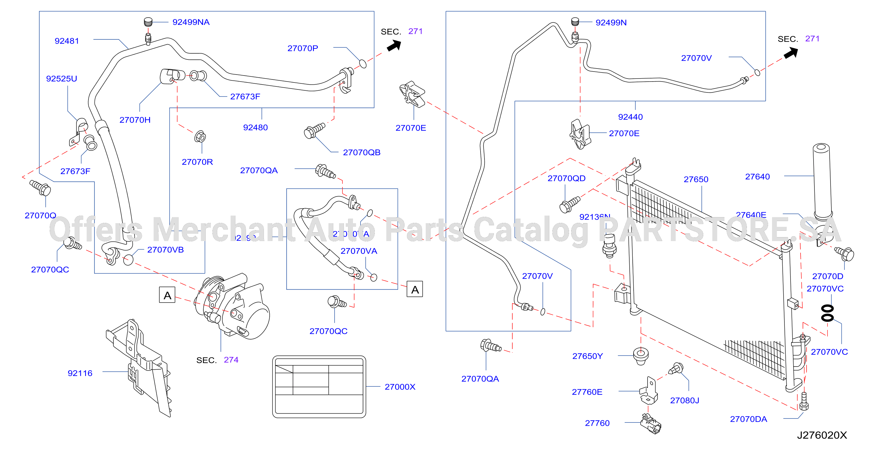 Condenser Liquid Tank Piping Base Mid