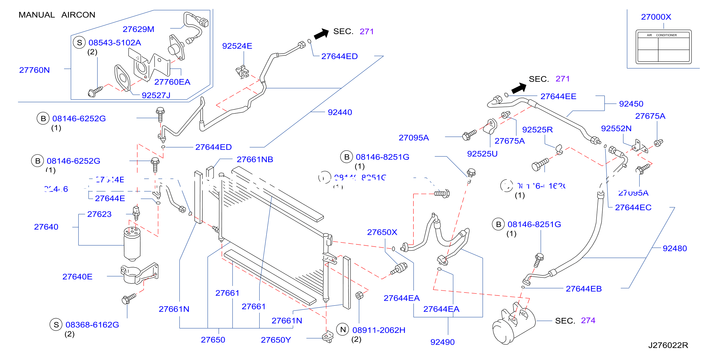 Condenser Liquid Tank Piping