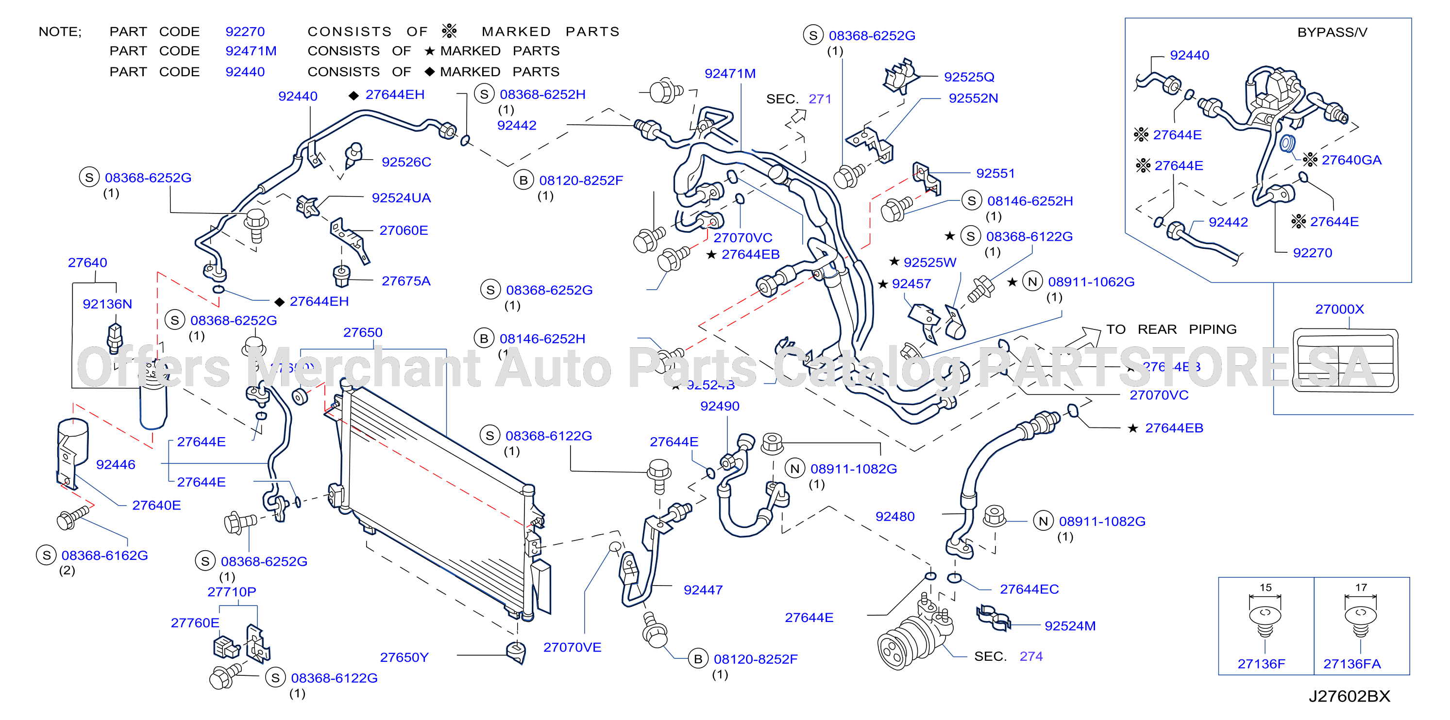 Condenser Liquid Tank Piping Front Piping