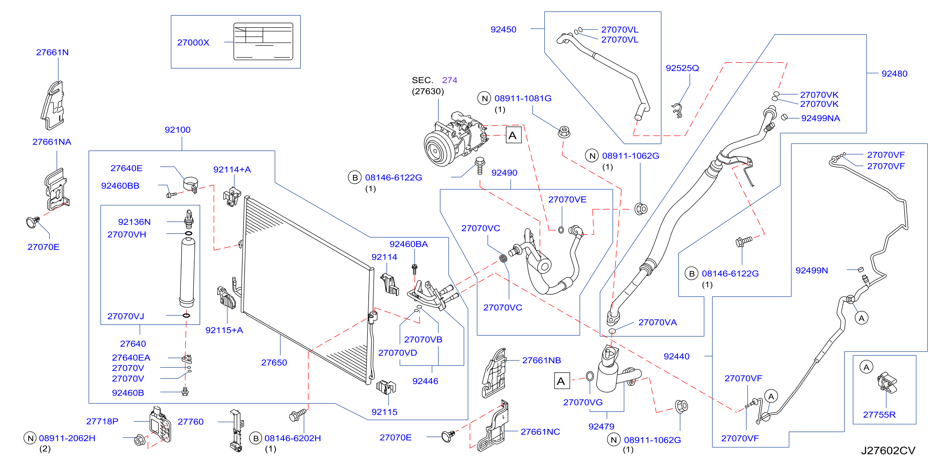 Condenser Liquid Tank Piping