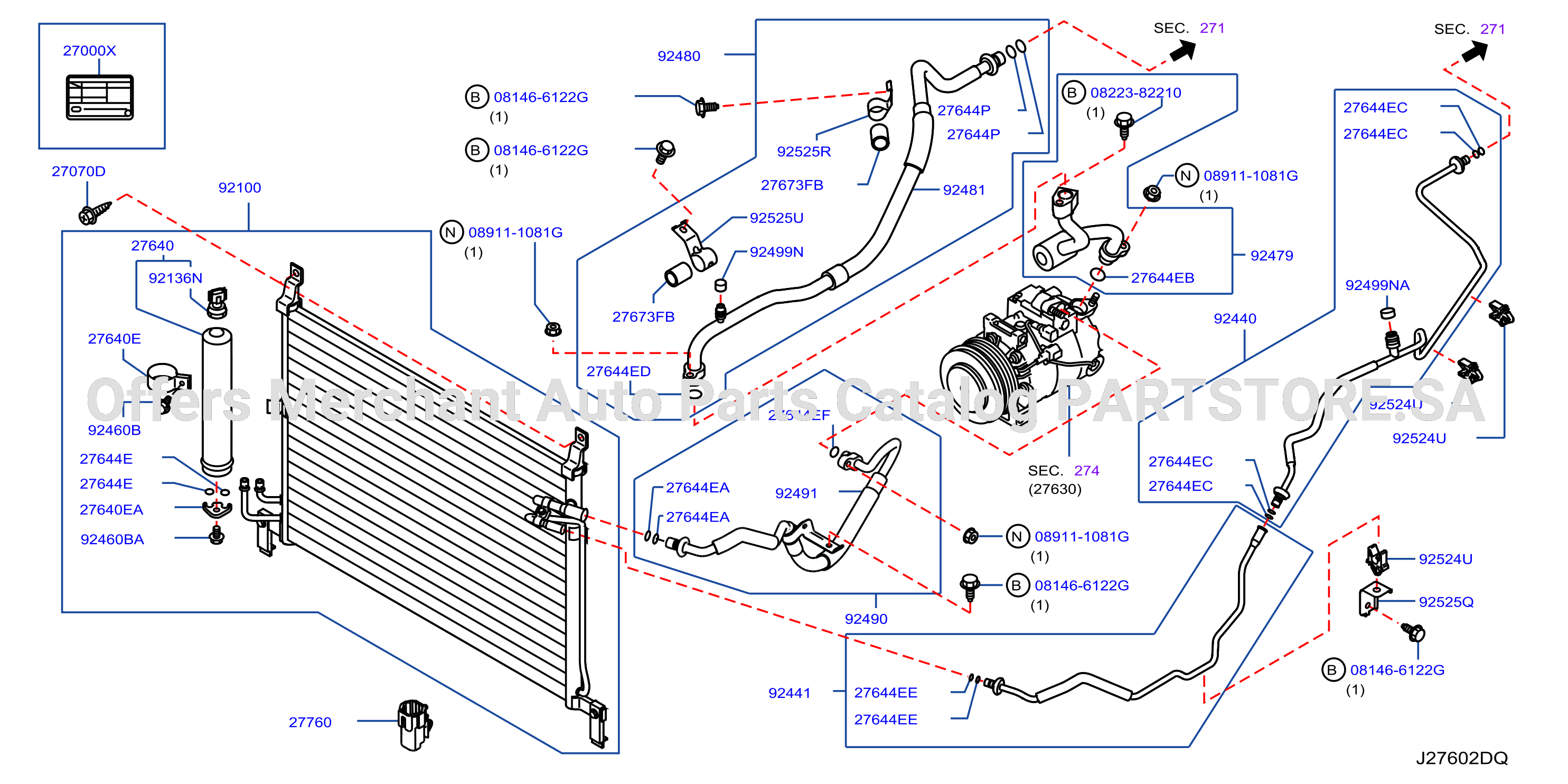 Condenser Liquid Tank Piping