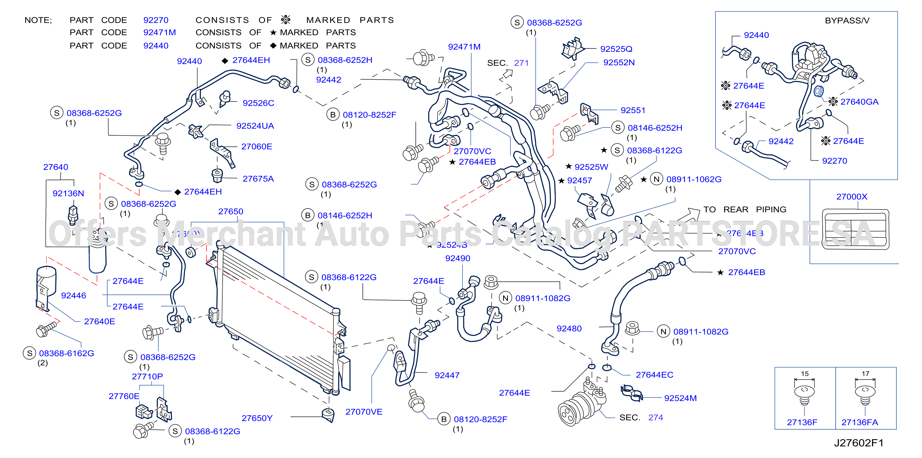 Condenser Liquid Tank Piping Front Piping