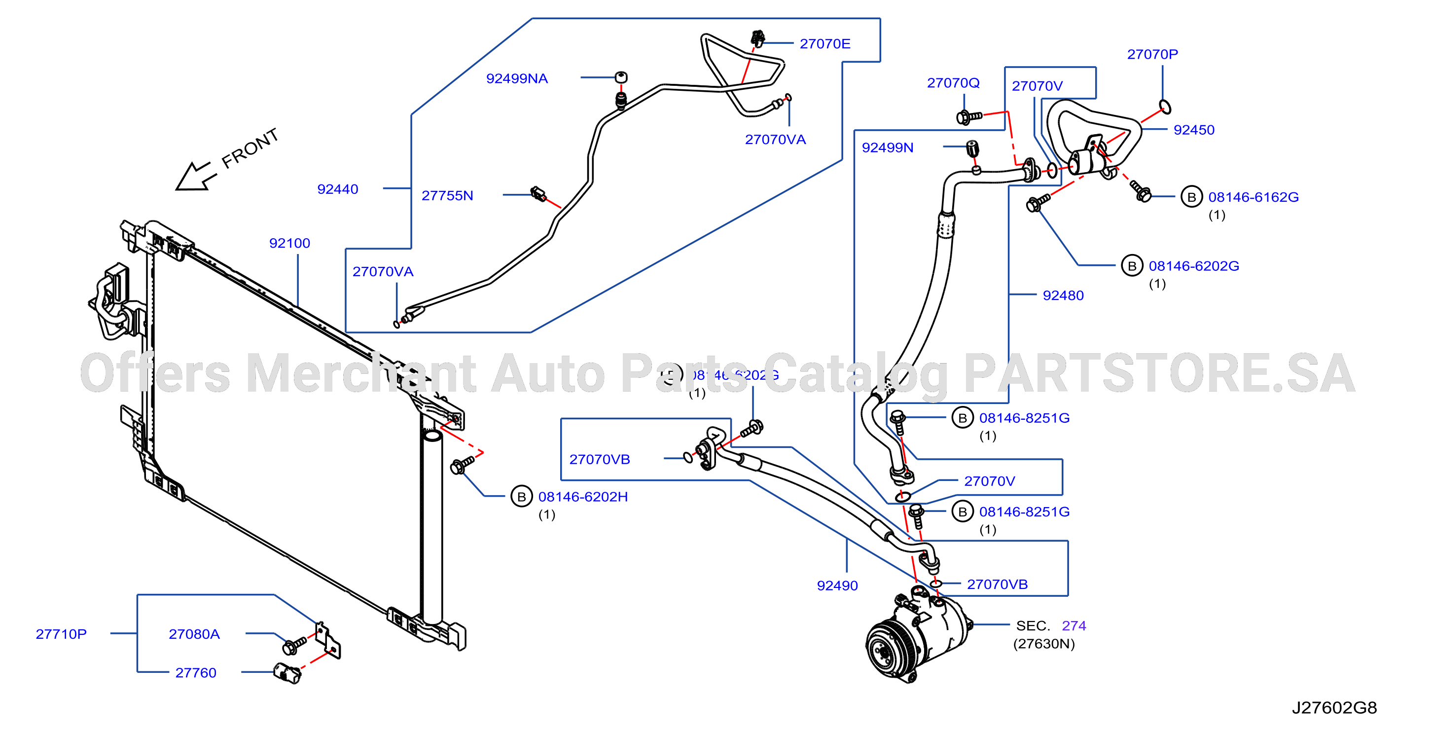 Condenser Liquid Tank Piping