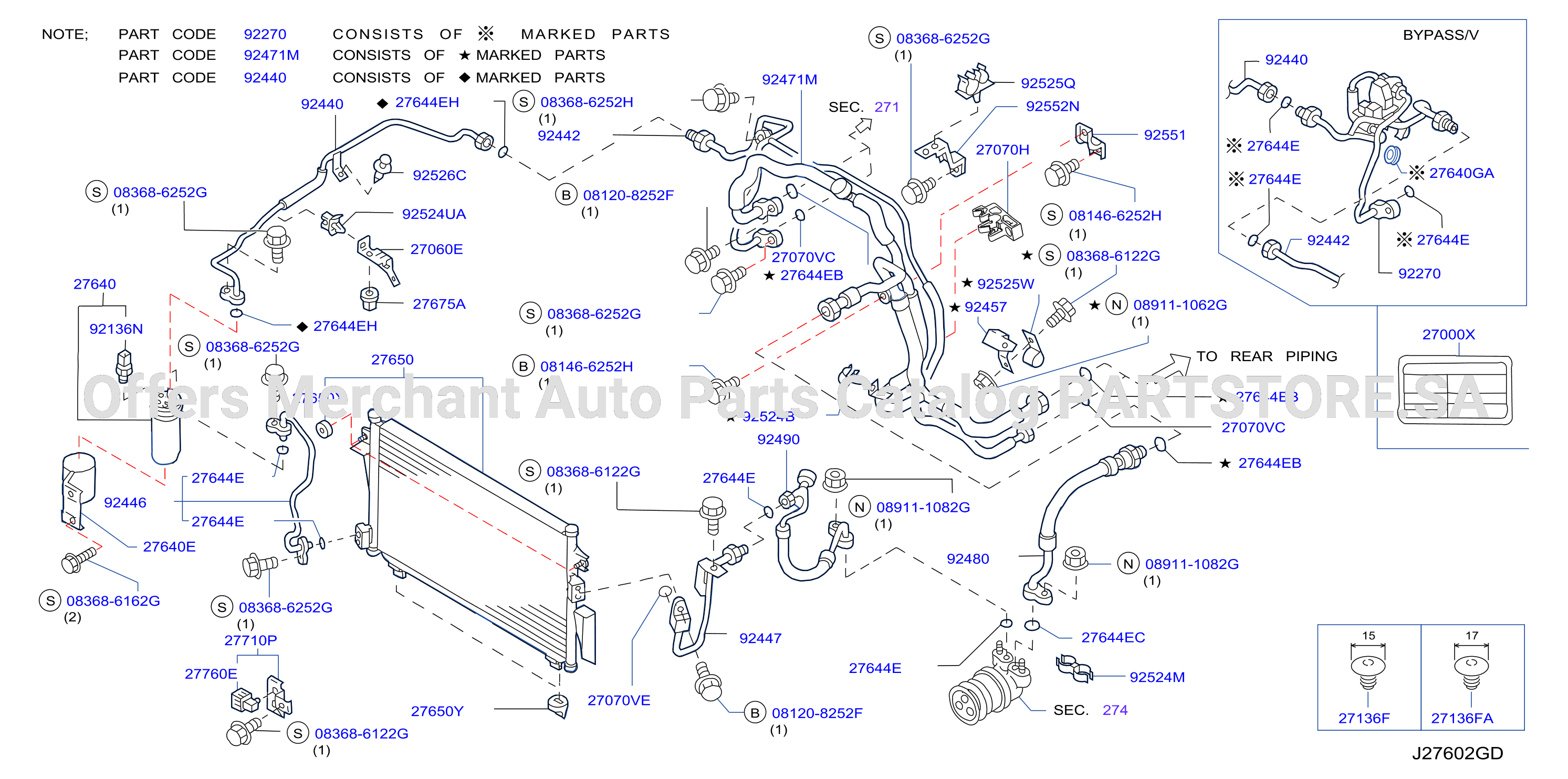 Condenser Liquid Tank Piping Front Piping