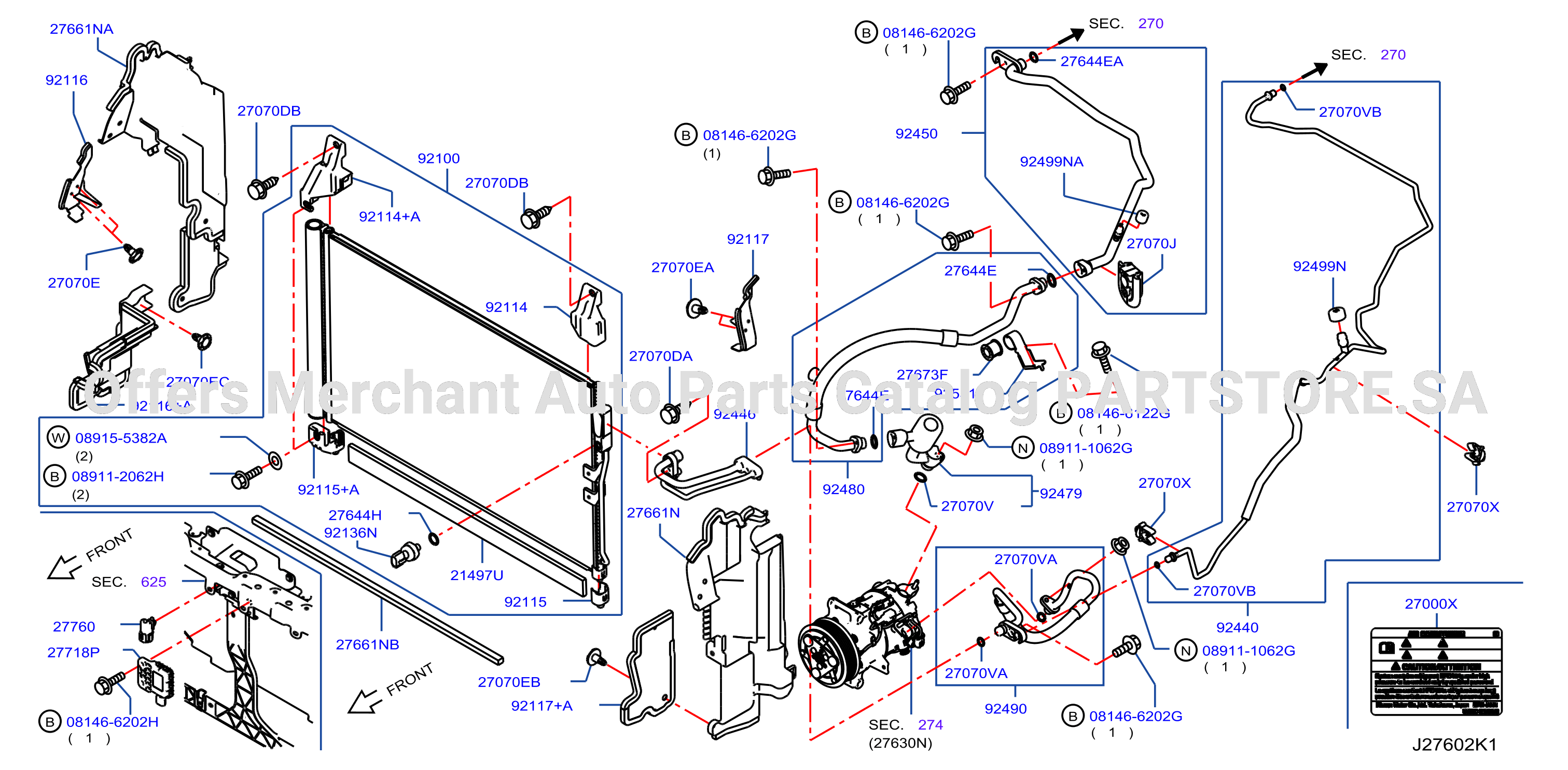 Condenser Liquid Tank Piping