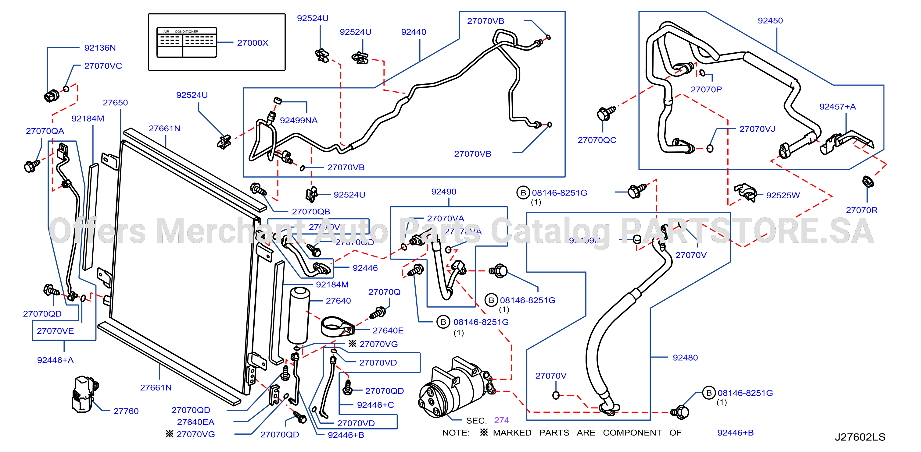 Condenser Liquid Tank Piping Front Piping