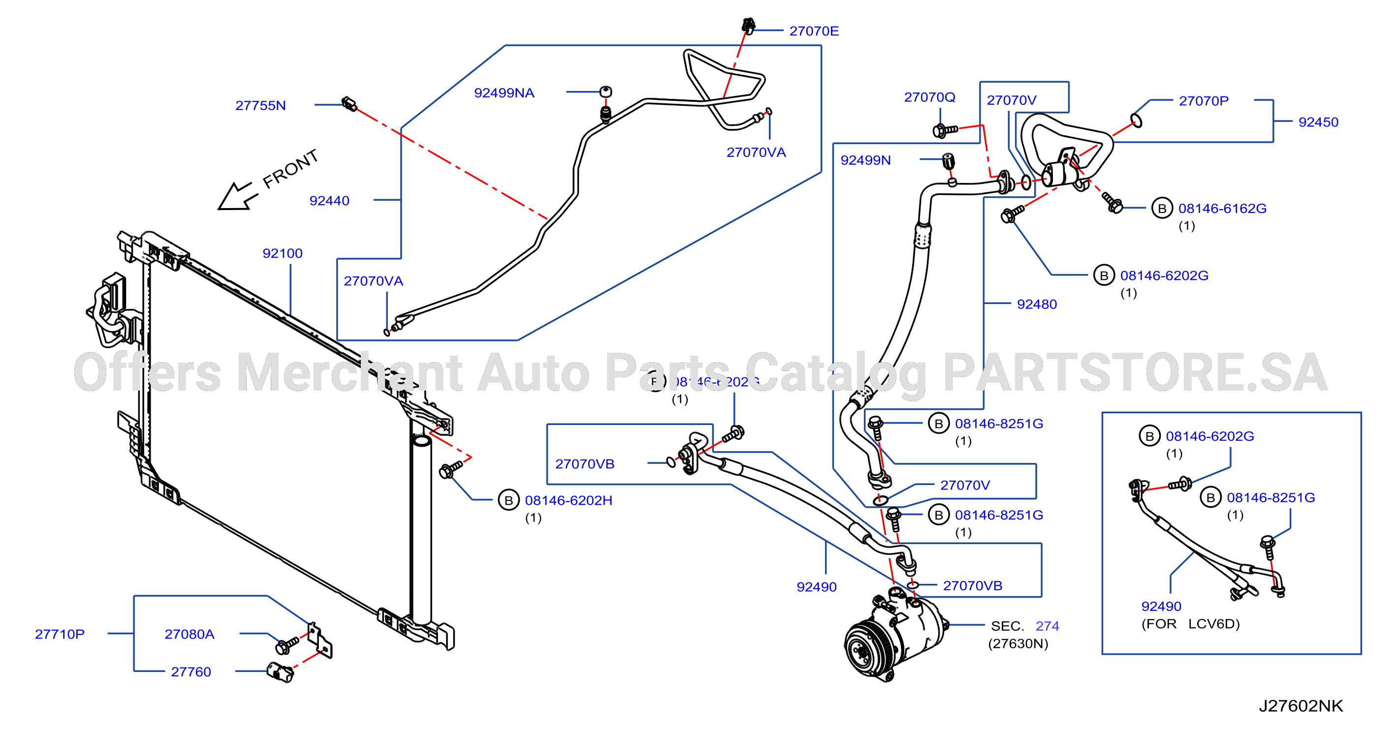 Condenser Liquid Tank Piping