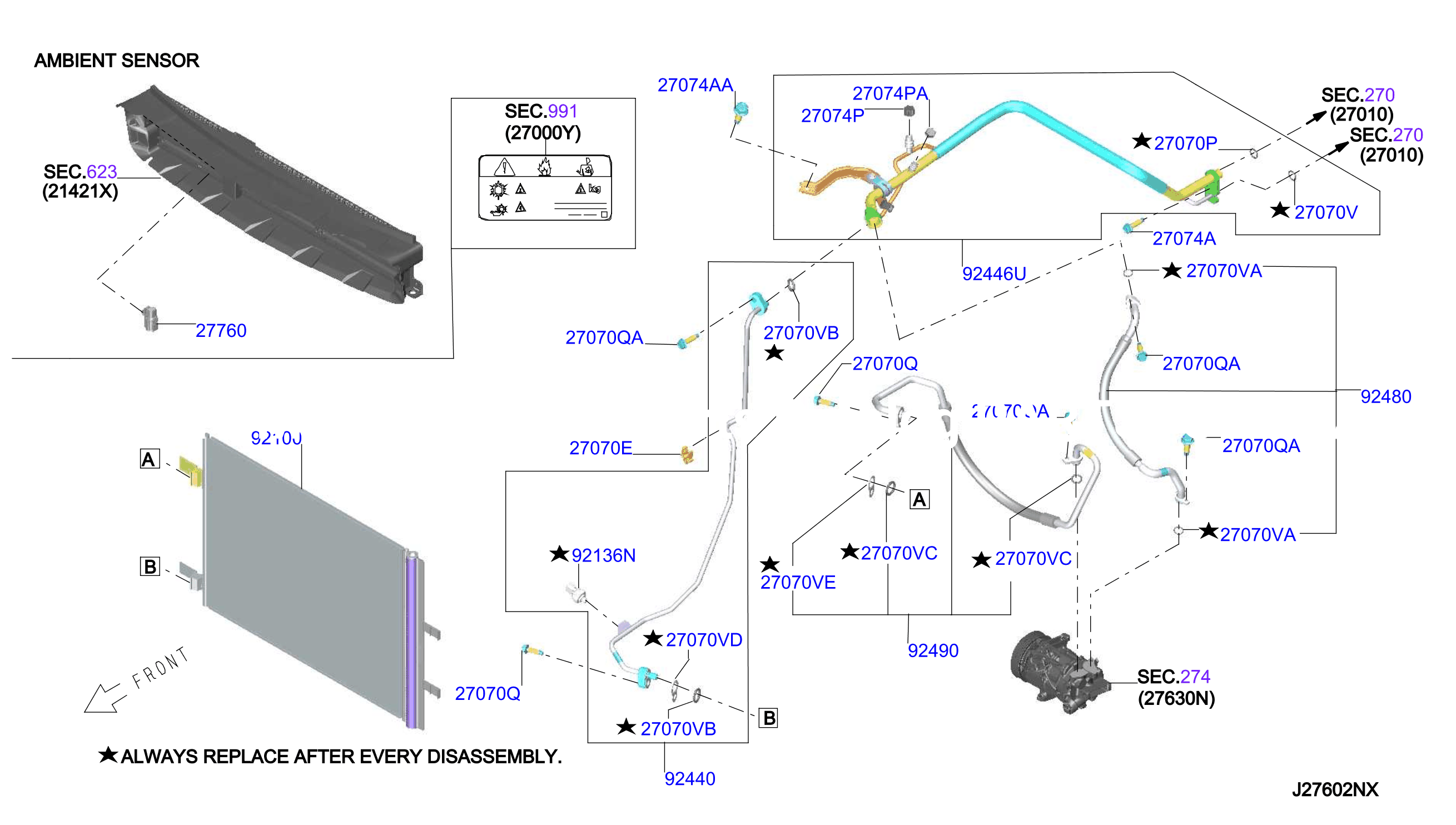 Condenser Liquid Tank Piping For Mex