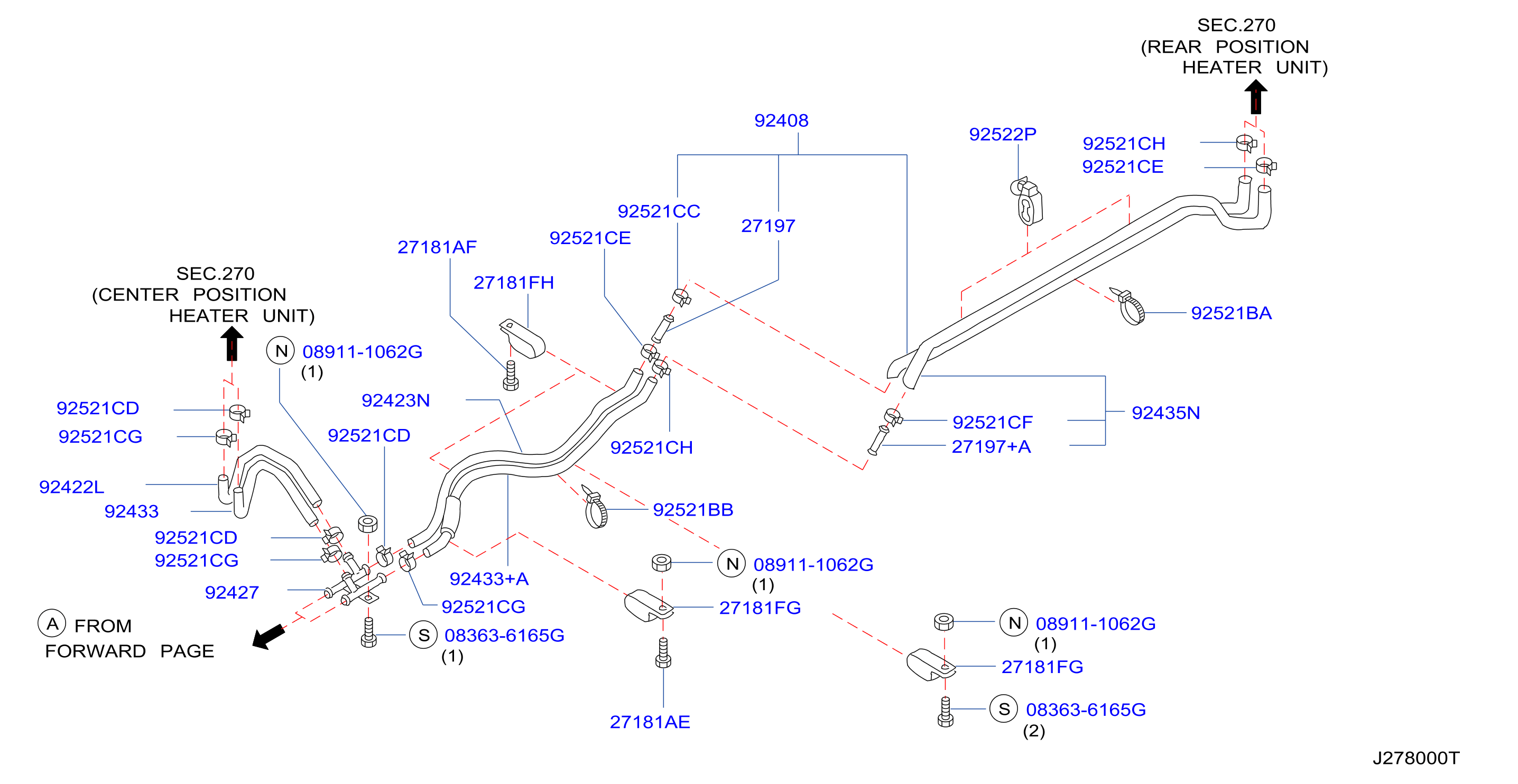 Heater Piping Rear Piping