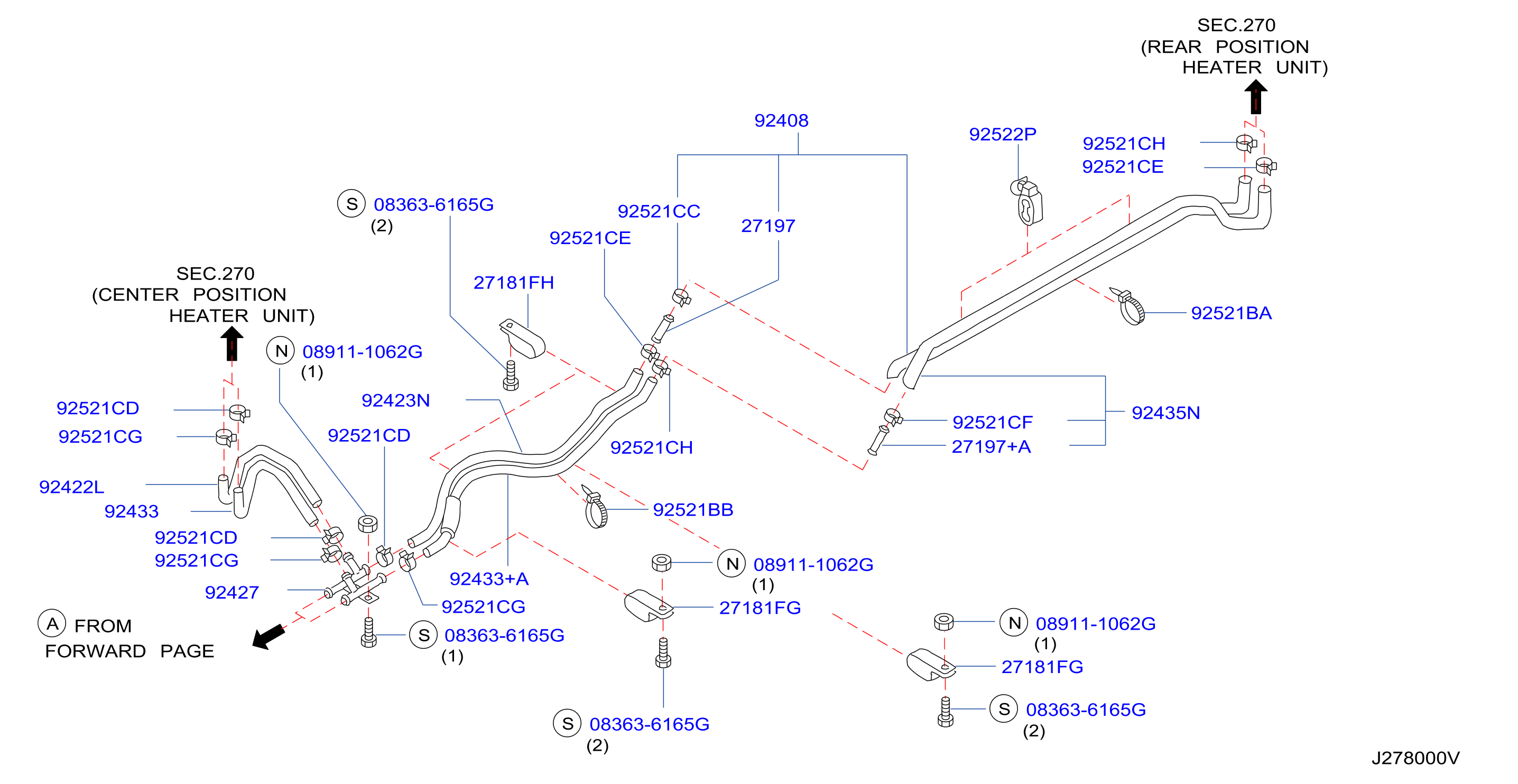 Heater Piping Rear Piping