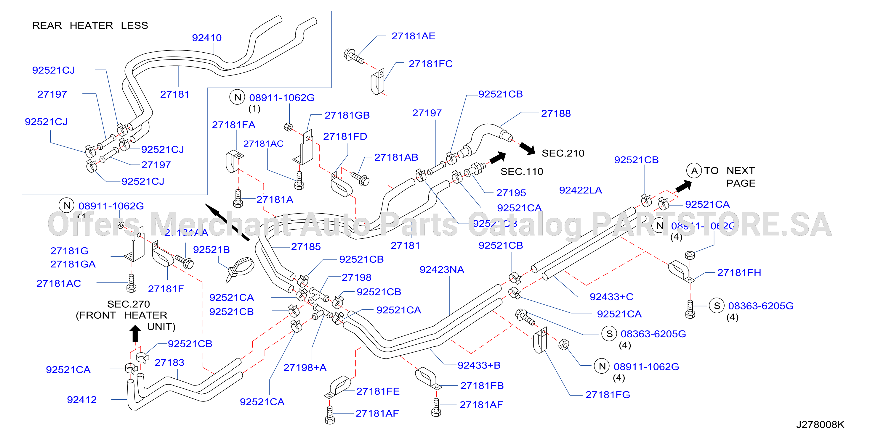 Heater Piping Front Piping