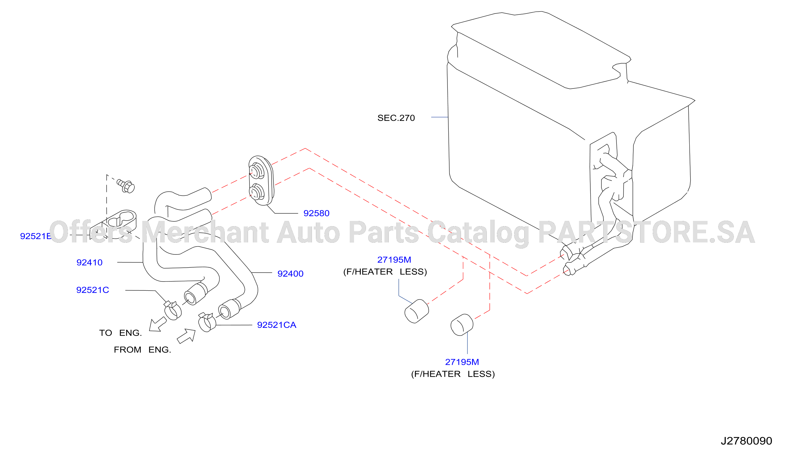 Heater Piping Front