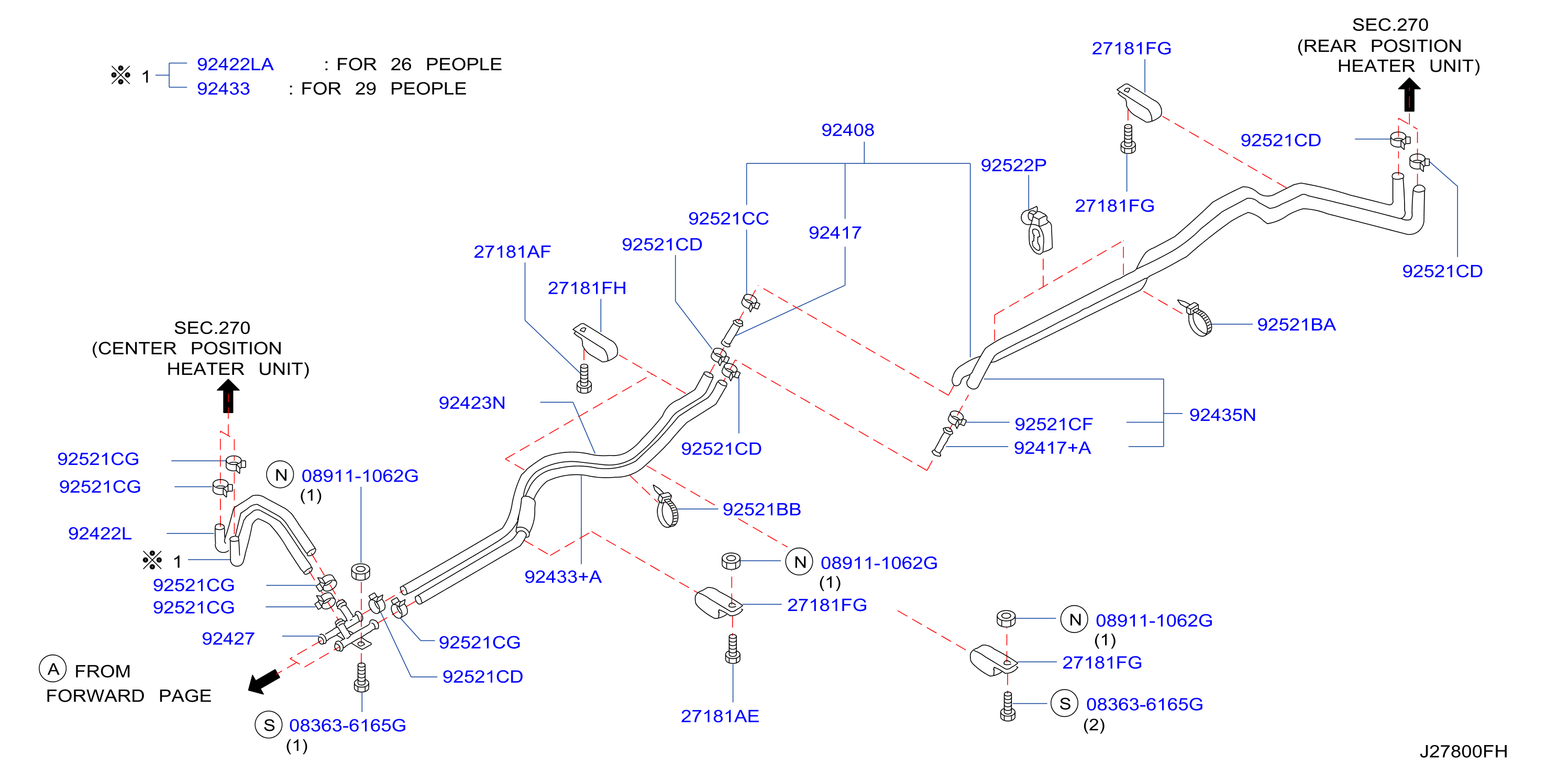 Heater Piping Rear Piping