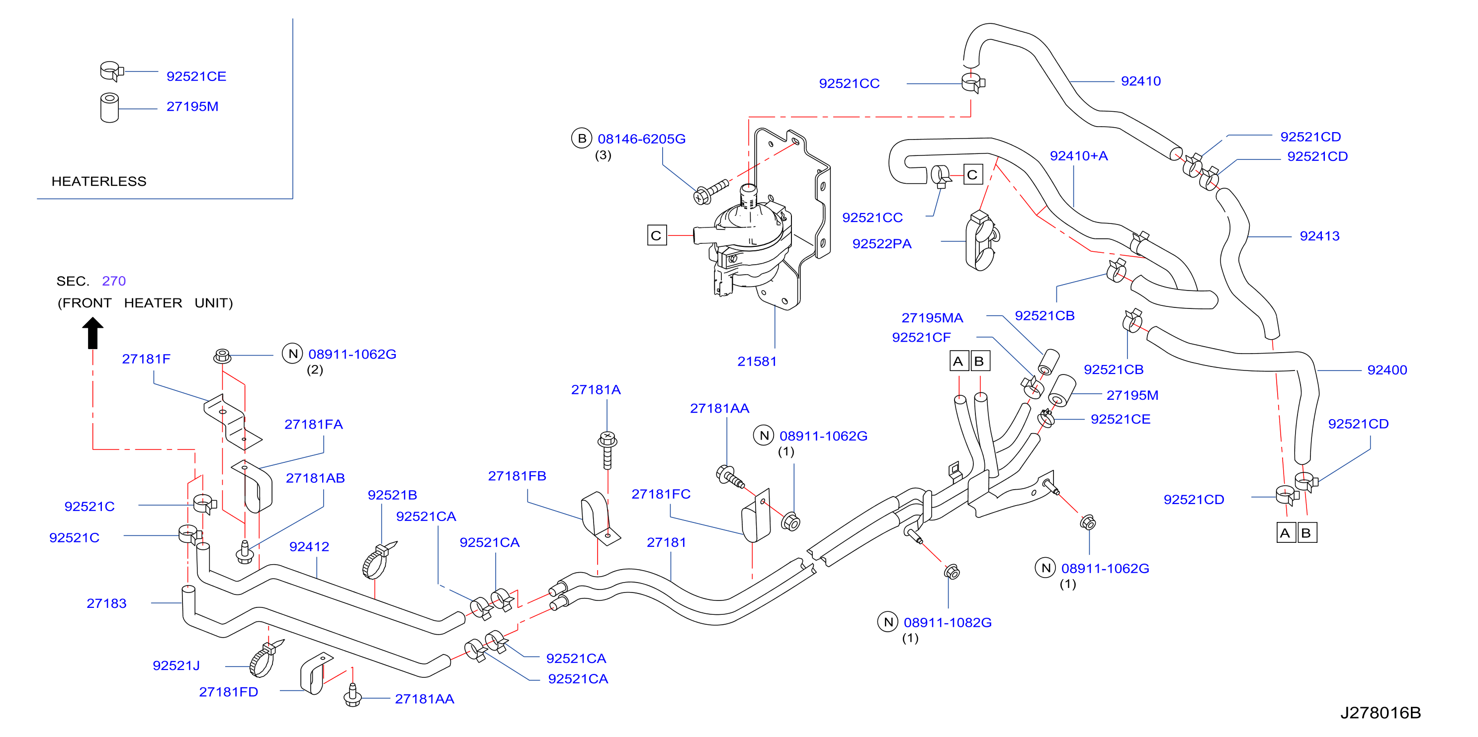 Heater Piping Fr Heater Zd30
