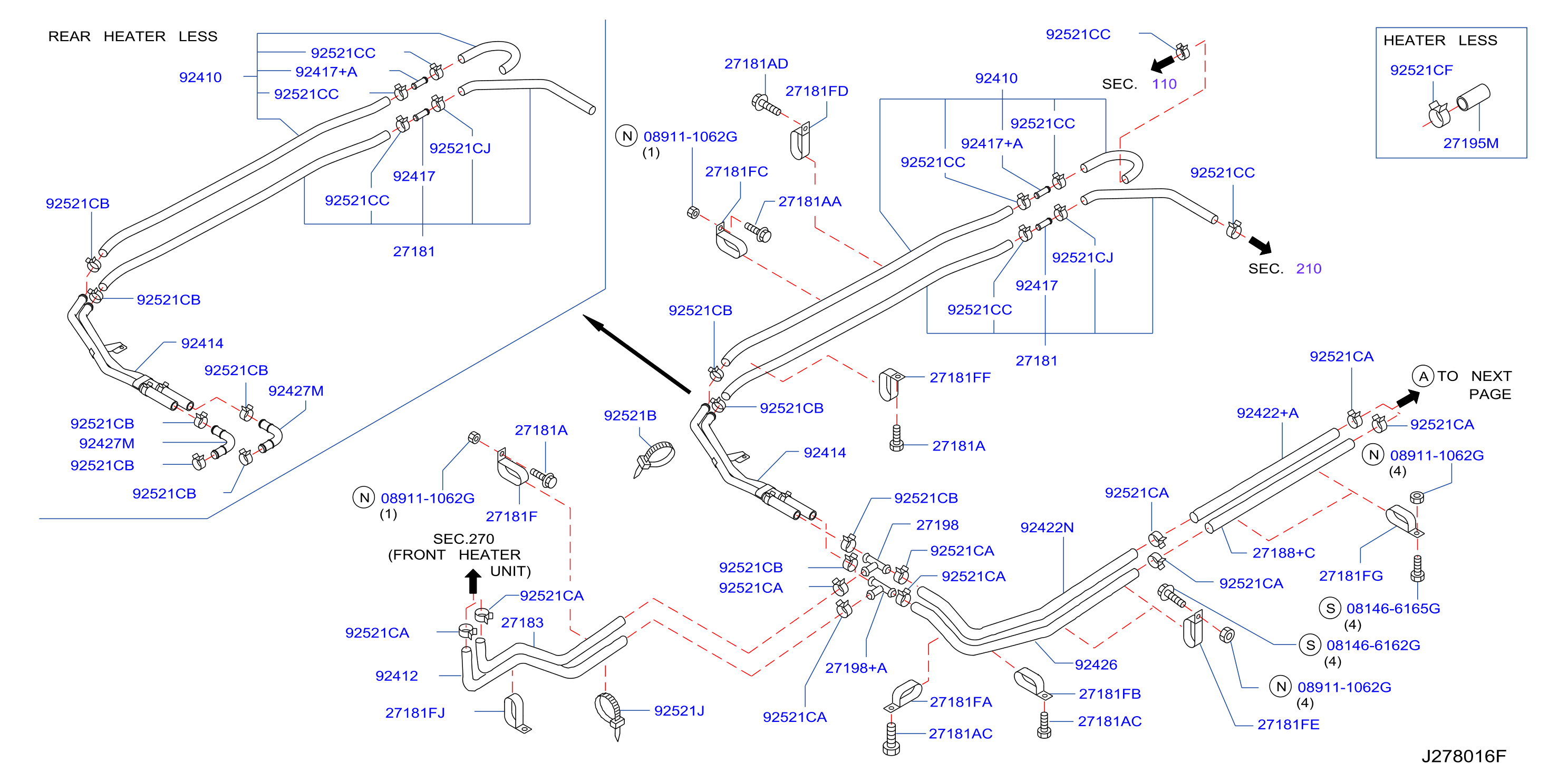 Heater Piping Front Piping