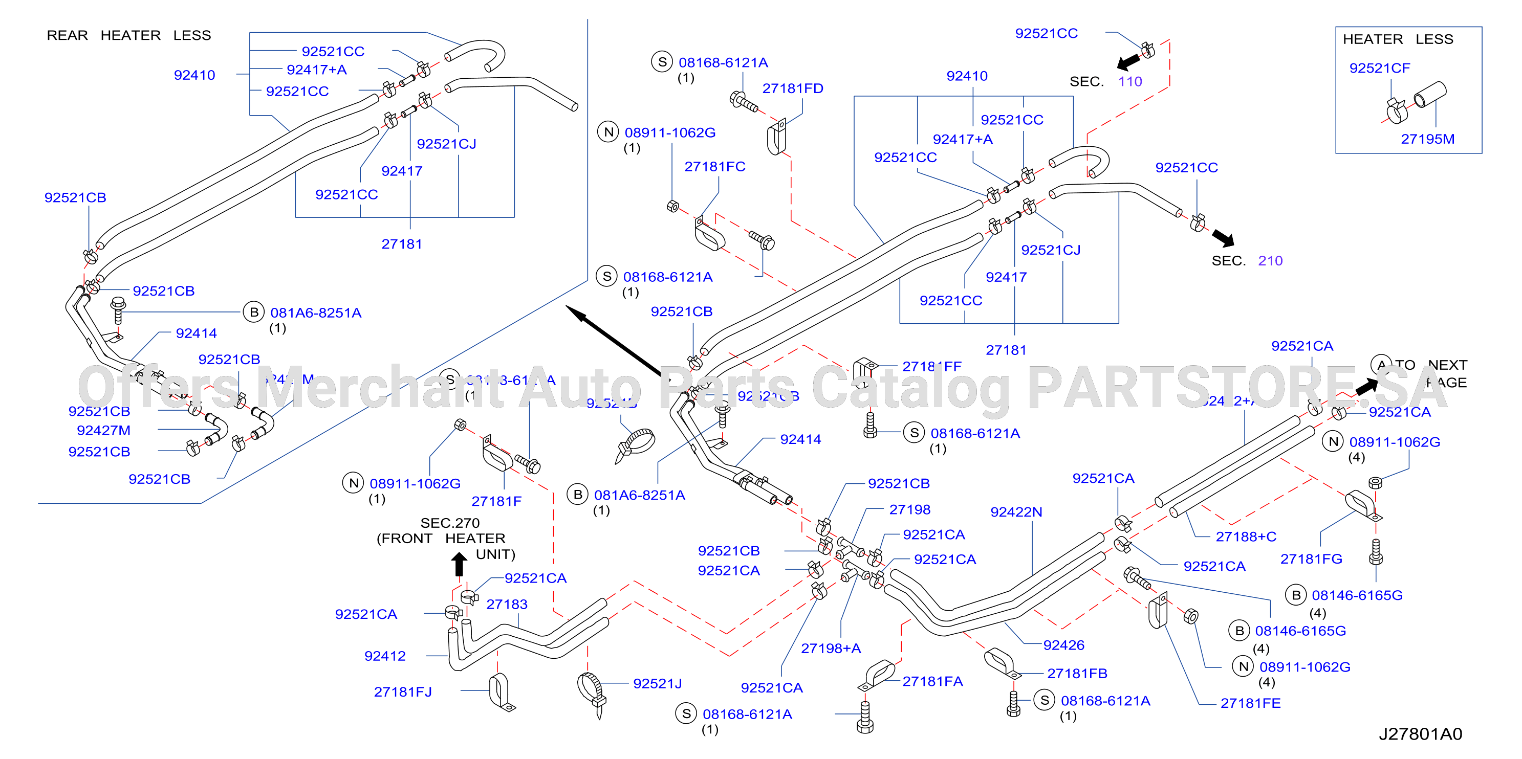 Heater Piping Front Piping