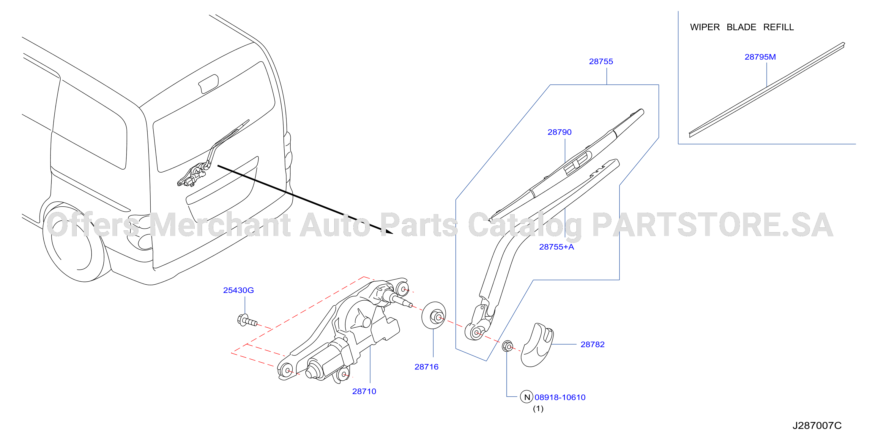 Rear Window Wiper Rr Wiper