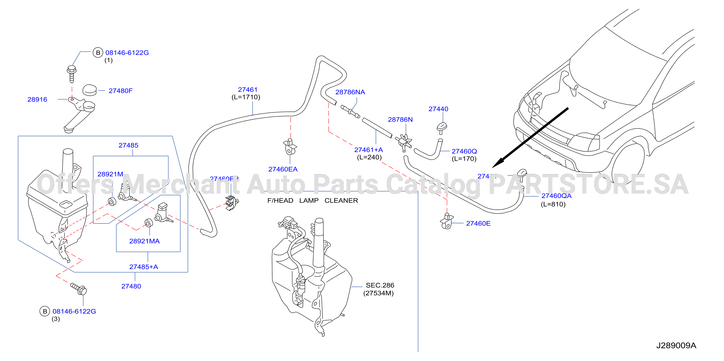 Windshield Washer Front