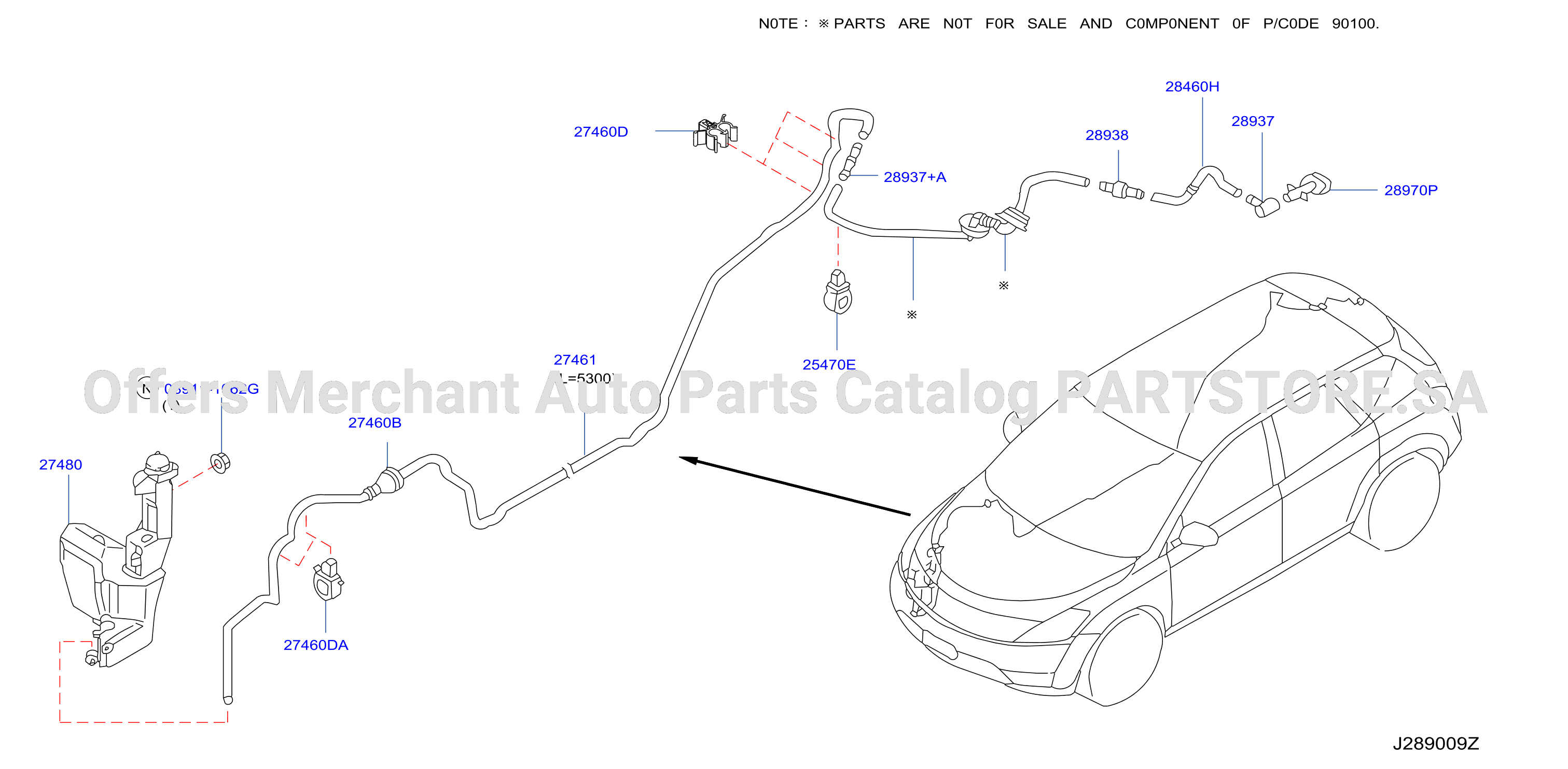 Windshield Washer Rear